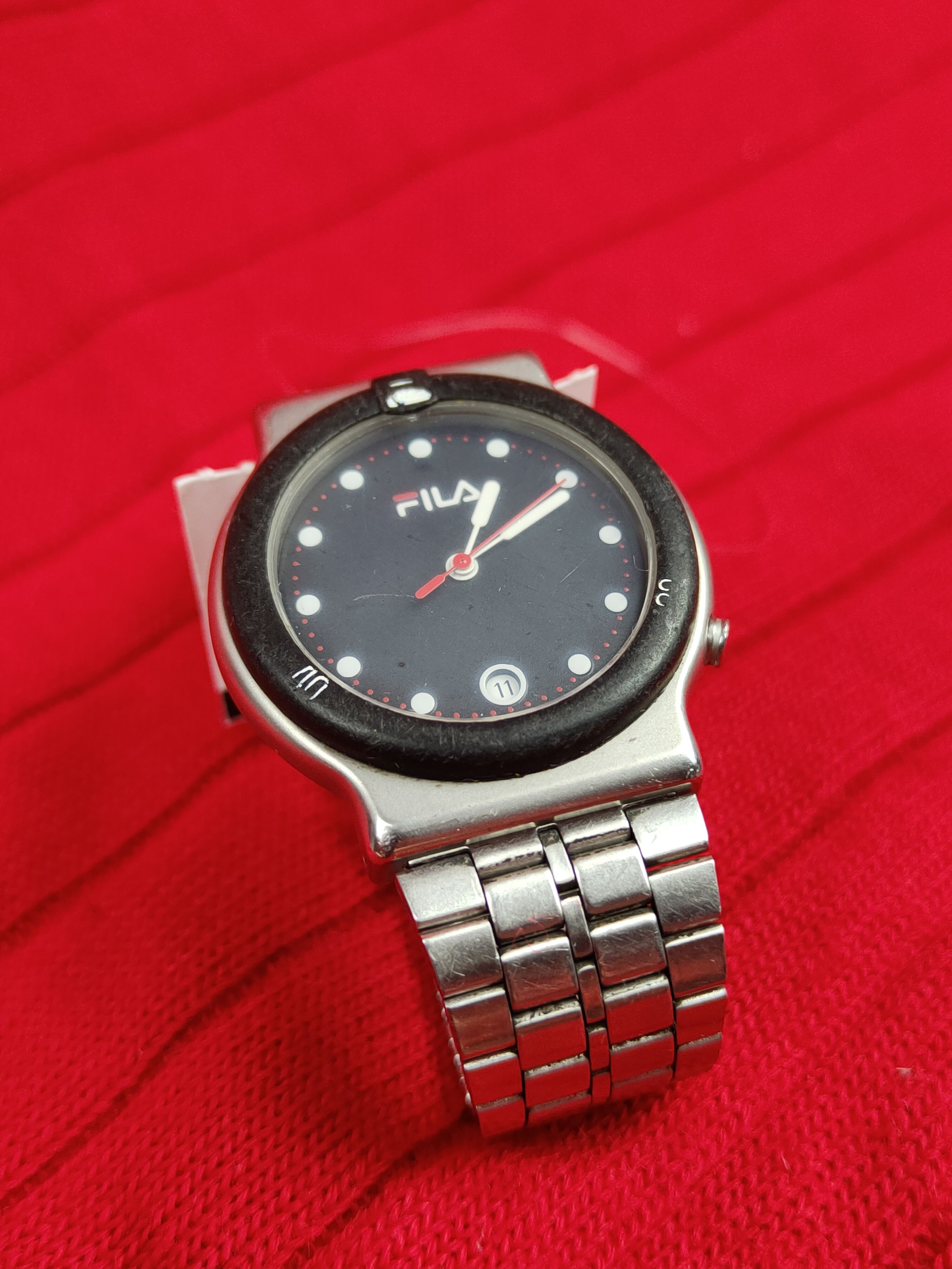 Fila × Vintage Fila swiss made Analog Vintage Watch #J013s Size ONE SIZE - 2 Thumbnail