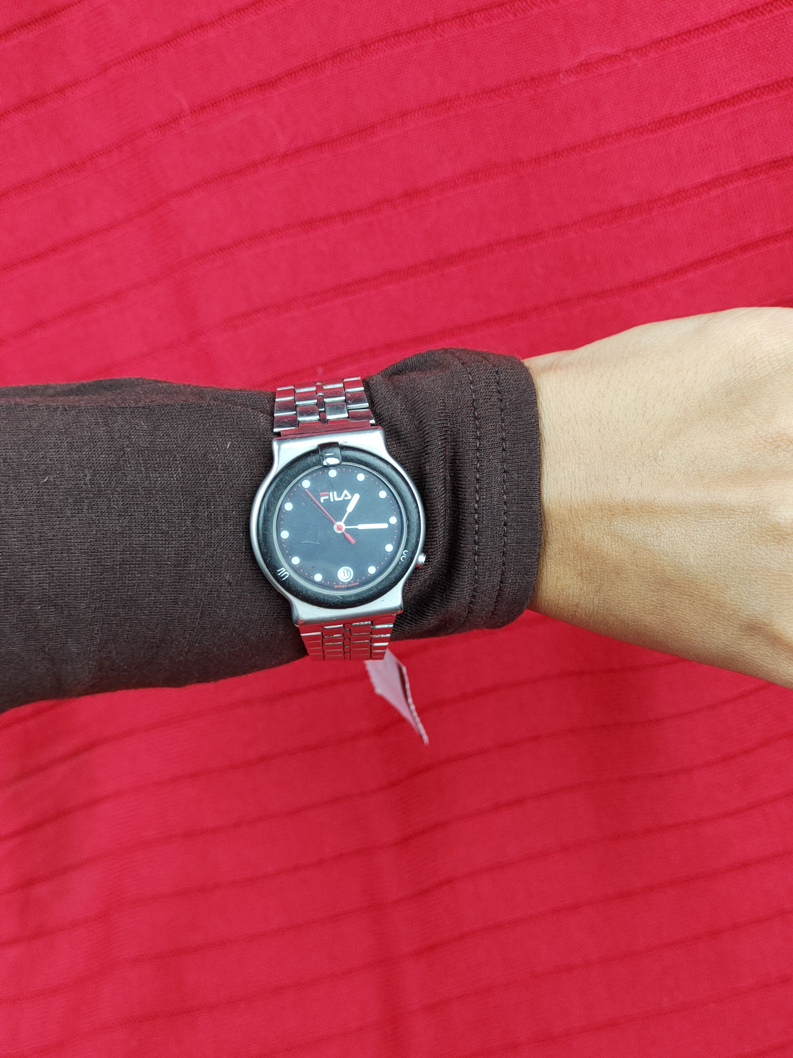 Fila × Vintage Fila swiss made Analog Vintage Watch #J013s Size ONE SIZE - 11 Thumbnail
