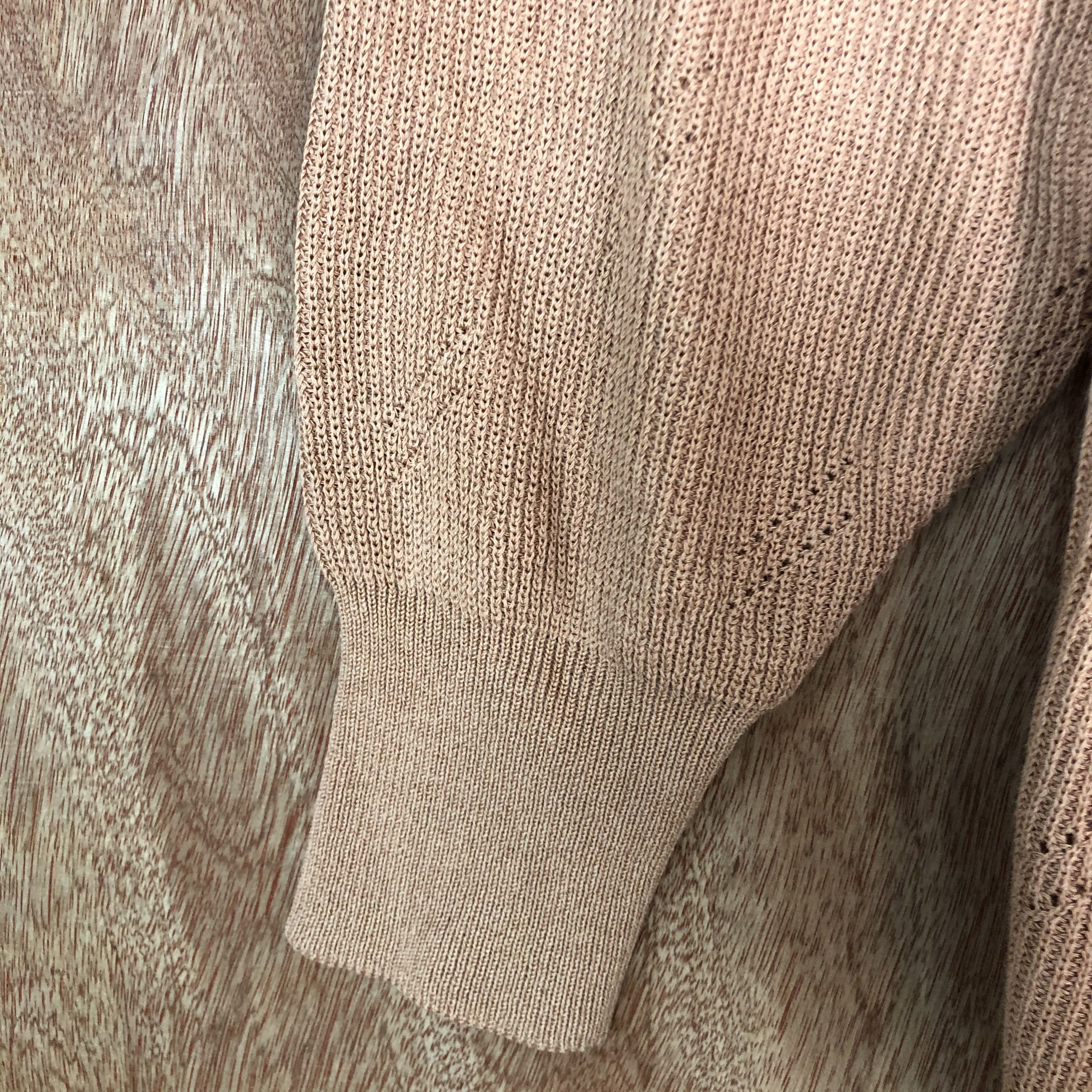 Vintage D japanese Brand Peach Long Cardigan #c483 Size US L / EU 52-54 / 3 - 5 Thumbnail