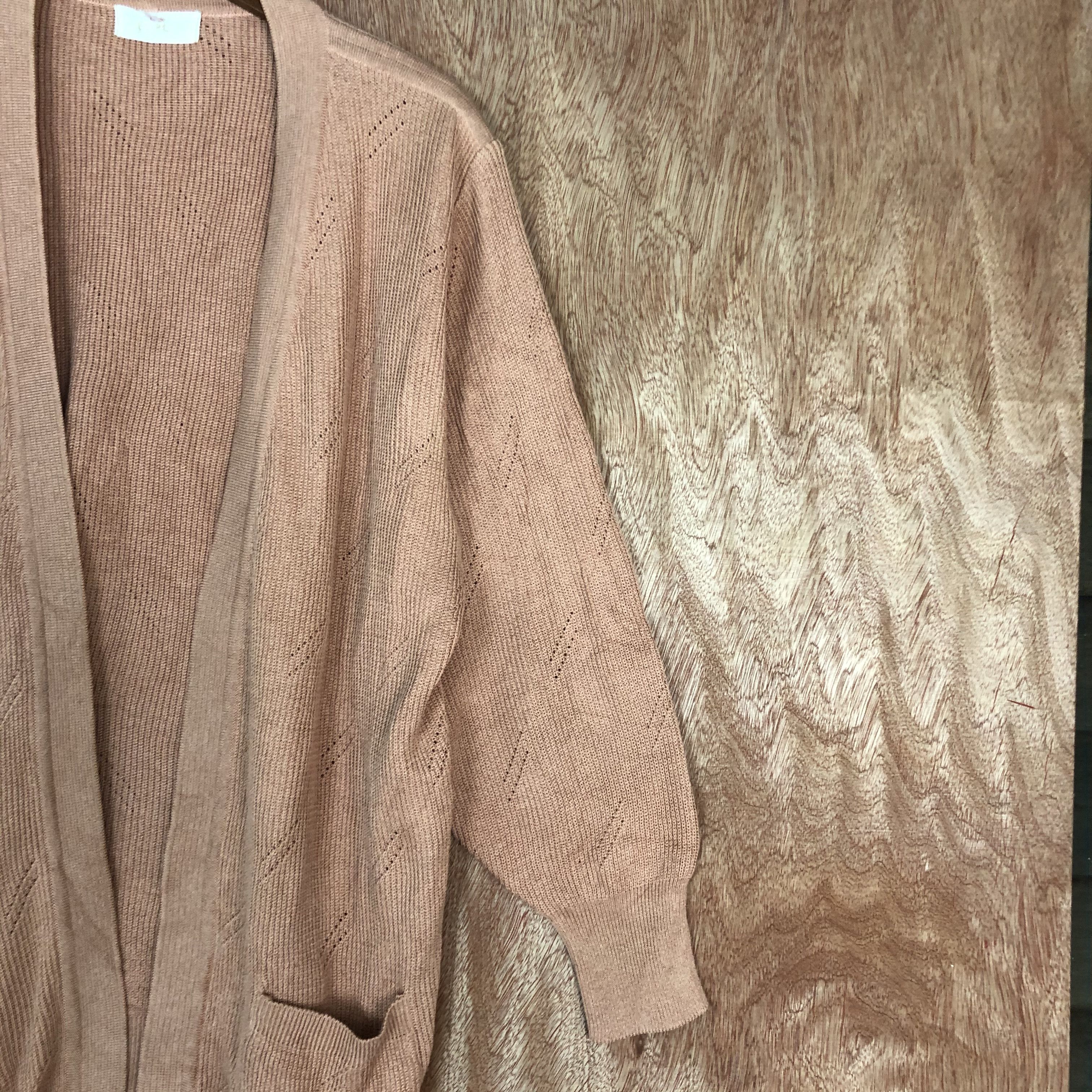 Vintage D japanese Brand Peach Long Cardigan #c483 Size US L / EU 52-54 / 3 - 4 Thumbnail