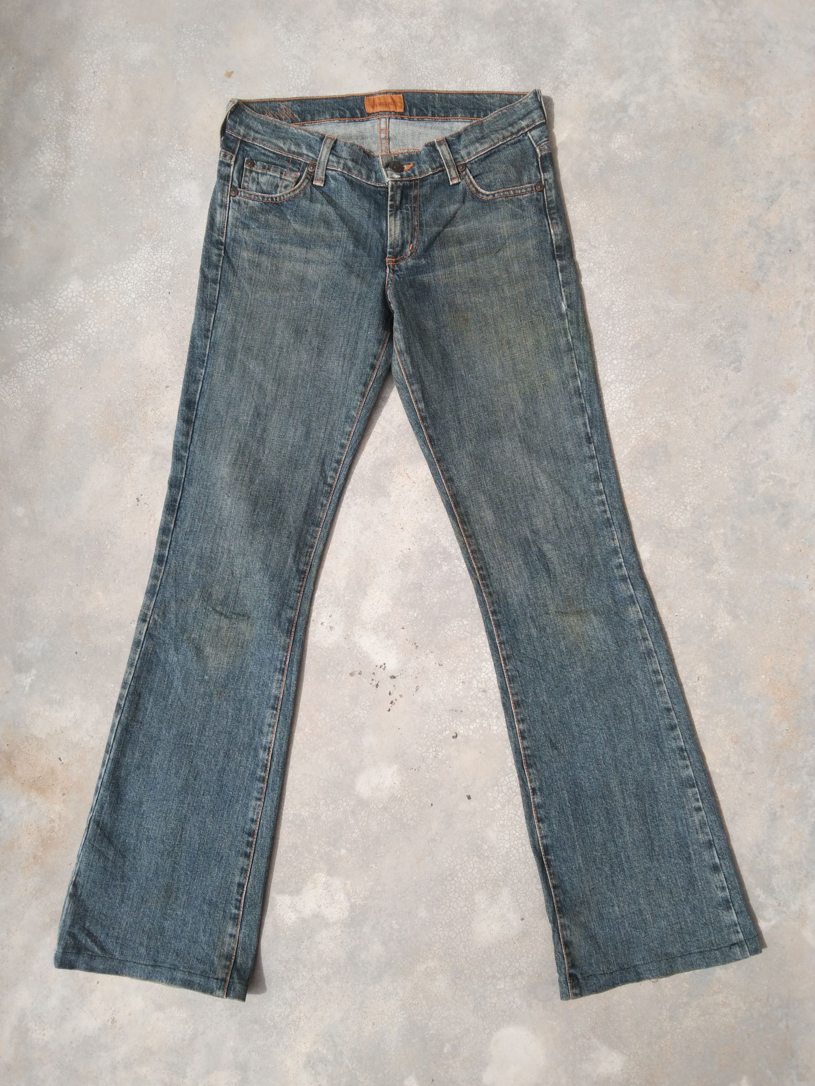 Jean Vintage Boot Cut Made In USA Flared Jeans 28x29.5 Size US 28 / EU 44 - 1 Thumbnail