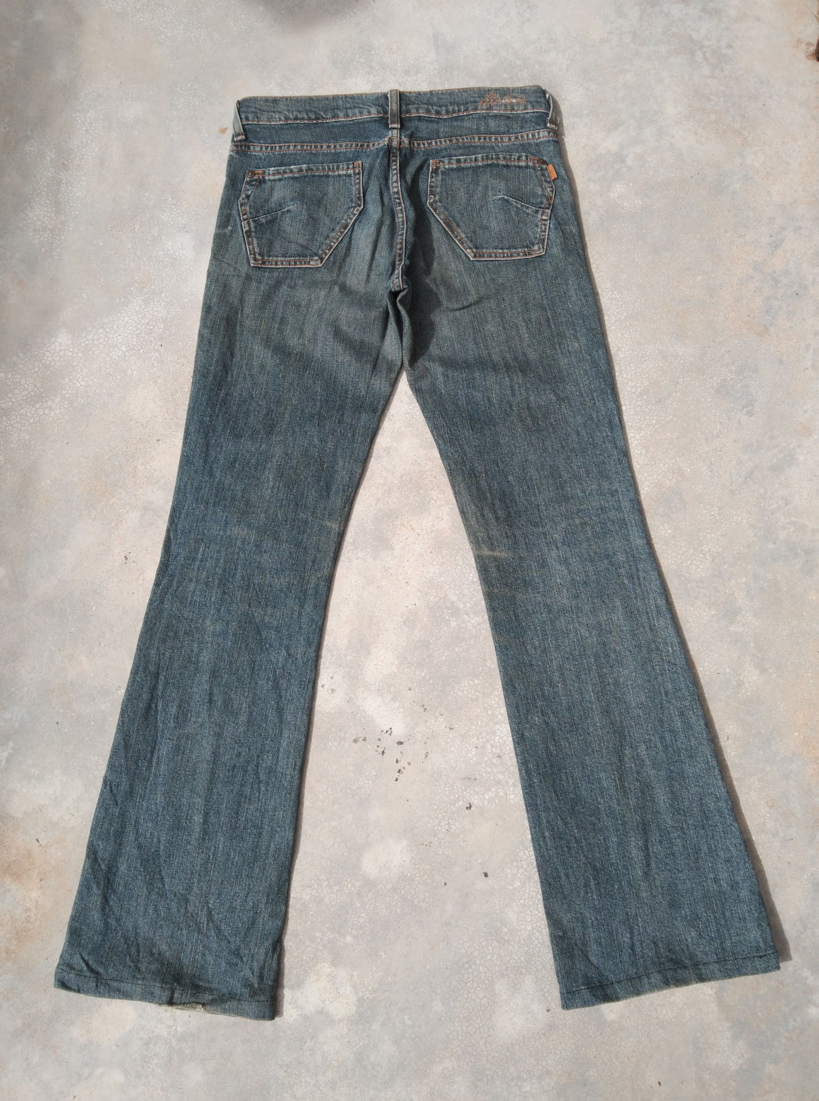 Jean Vintage Boot Cut Made In USA Flared Jeans 28x29.5 Size US 28 / EU 44 - 2 Thumbnail