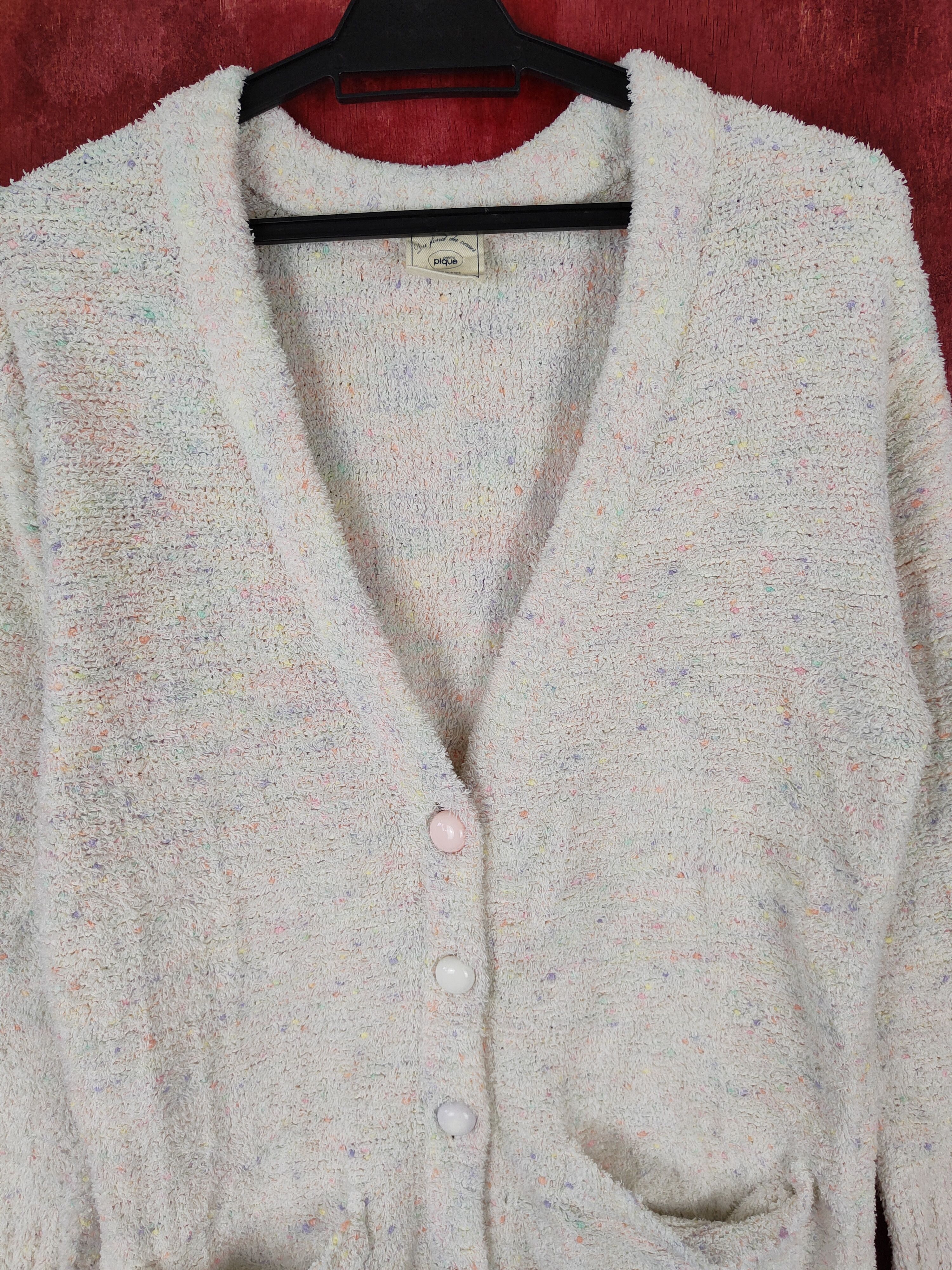 Grailed × Japanese Brand Gelato Pique fleece Cream Cardigan #S401 Size US S / EU 44-46 / 1 - 2 Thumbnail