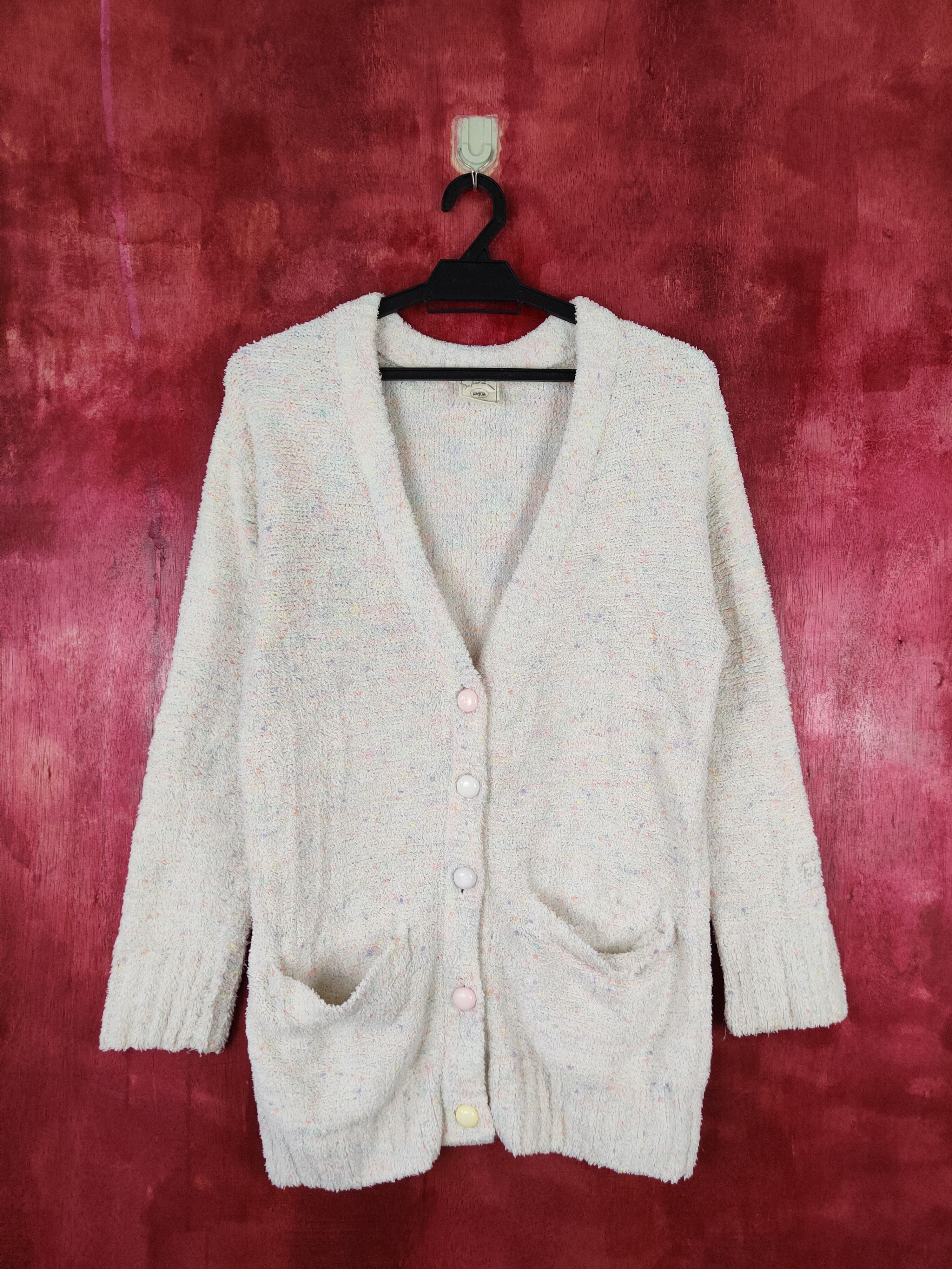 Gelato Pique fleece Cream Cardigan #S401