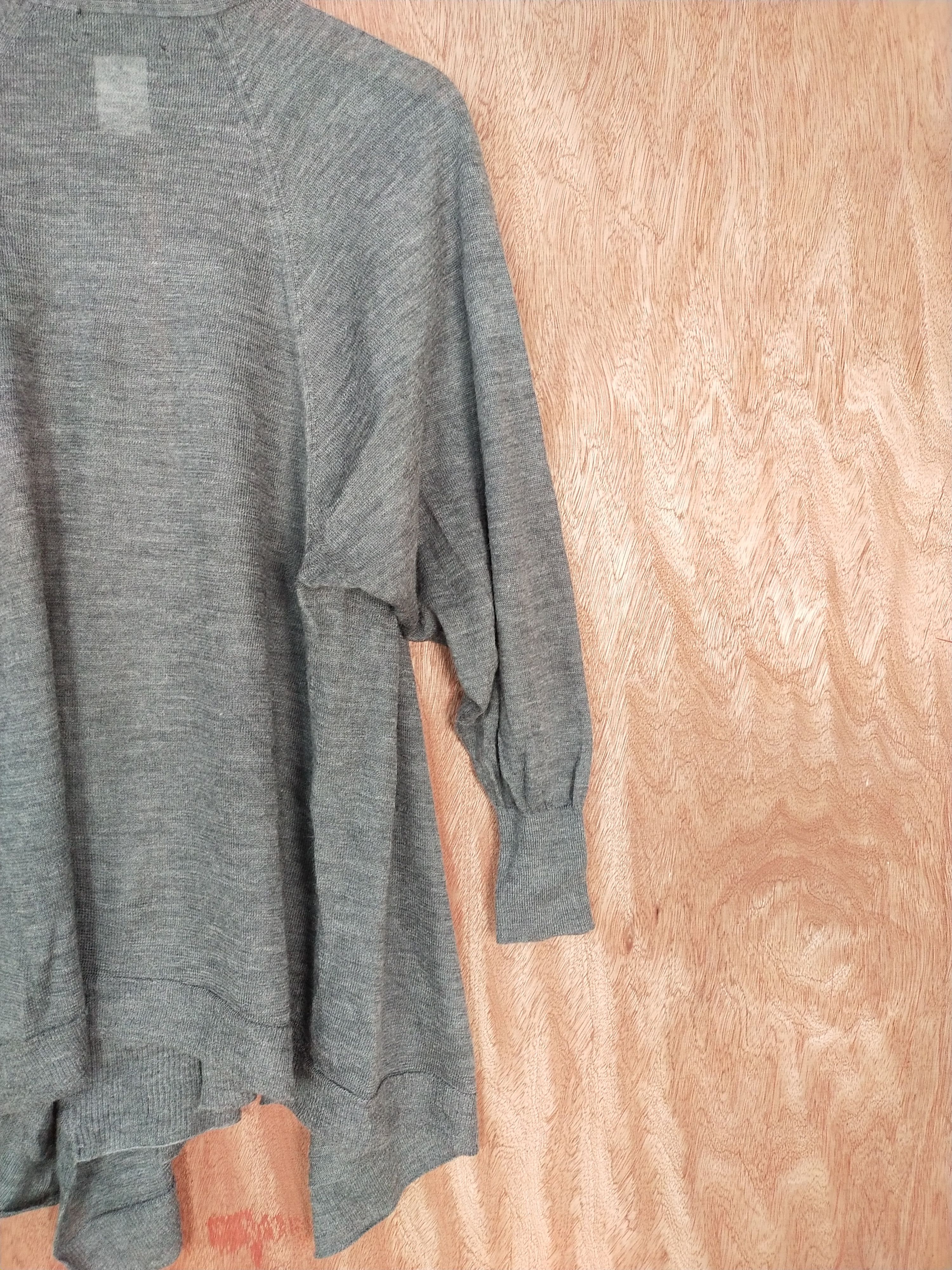 Japanese Brand Untitled gray knitwear cardigan japan #S060 Size US L / EU 52-54 / 3 - 11 Thumbnail