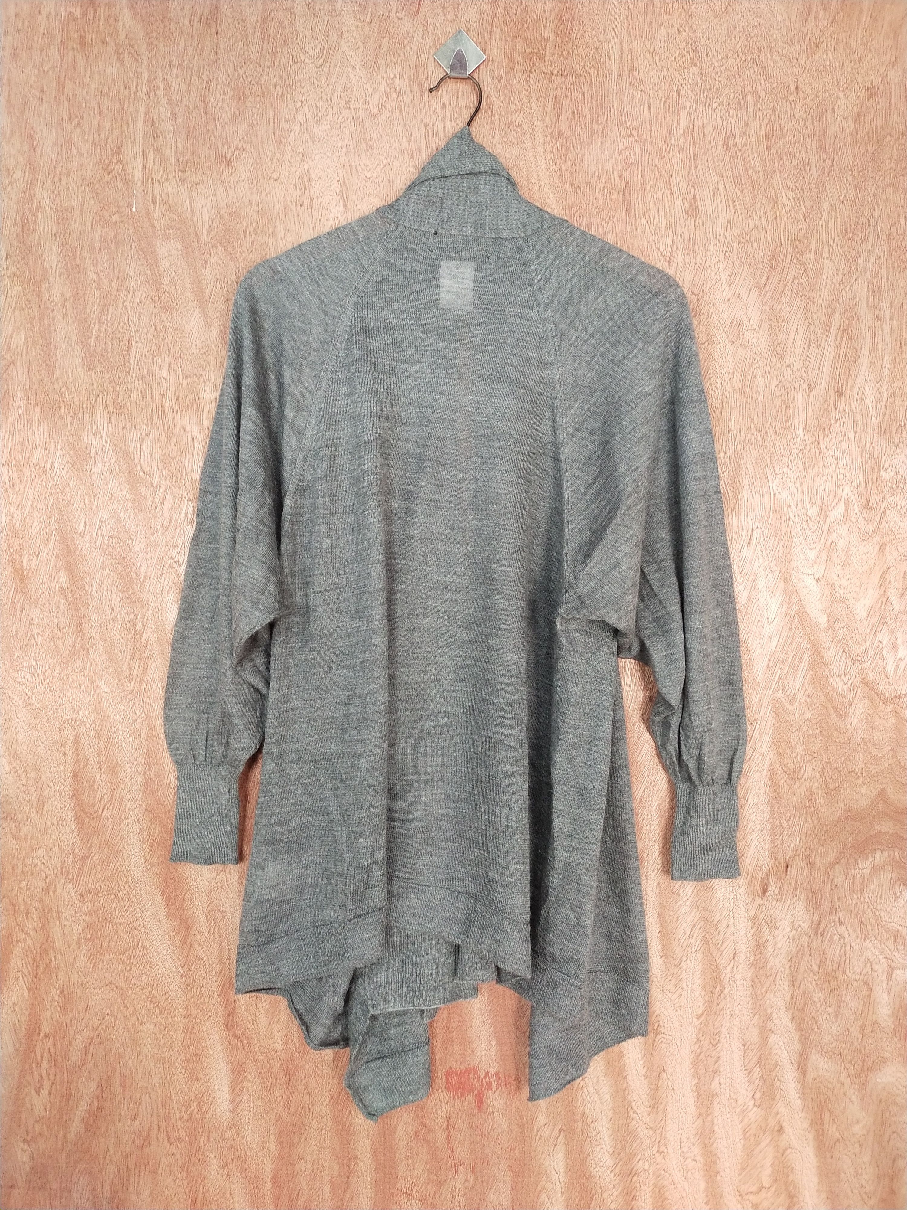 Japanese Brand Untitled gray knitwear cardigan japan #S060 Size US L / EU 52-54 / 3 - 9 Thumbnail