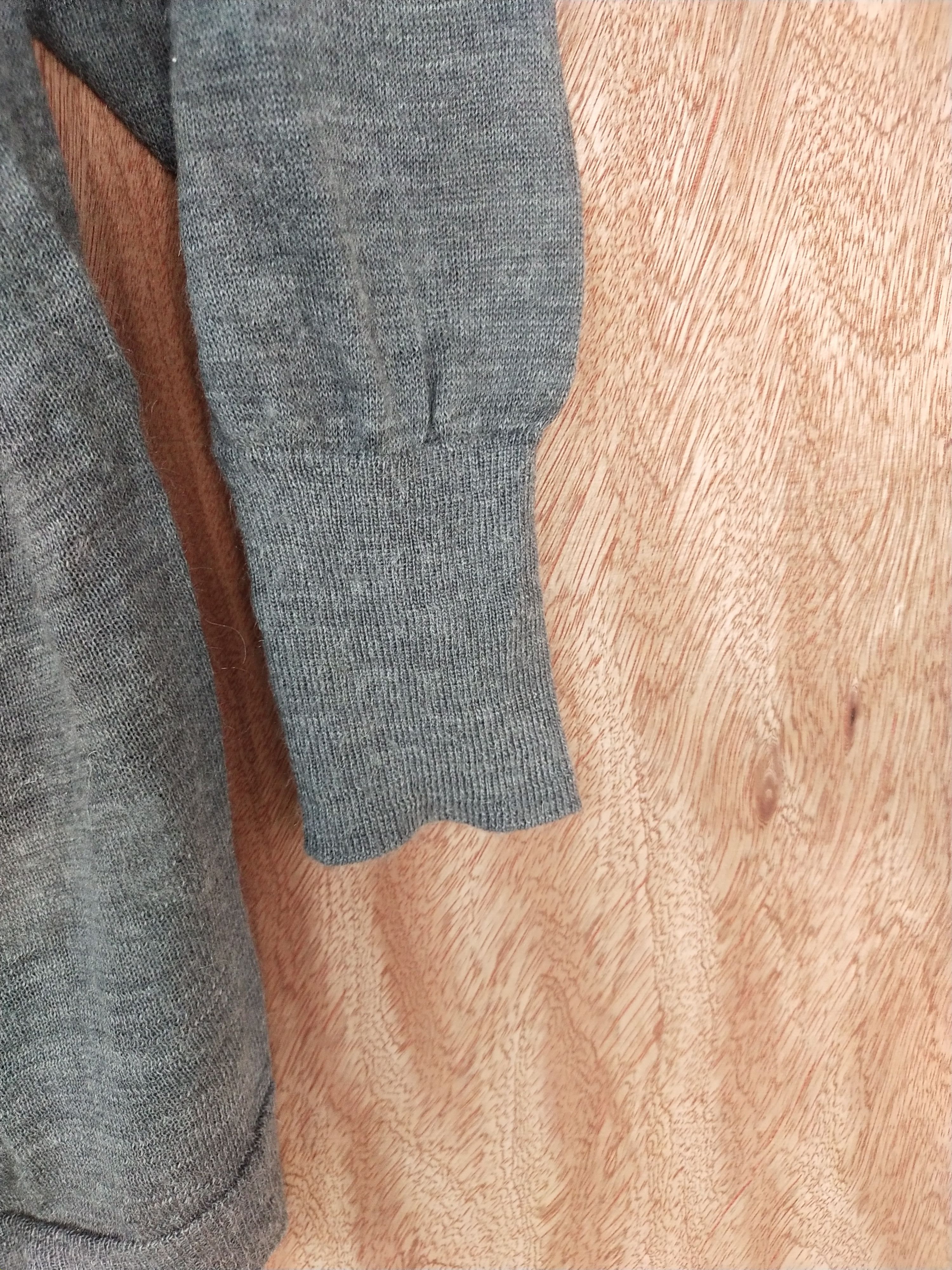Japanese Brand Untitled gray knitwear cardigan japan #S060 Size US L / EU 52-54 / 3 - 6 Thumbnail
