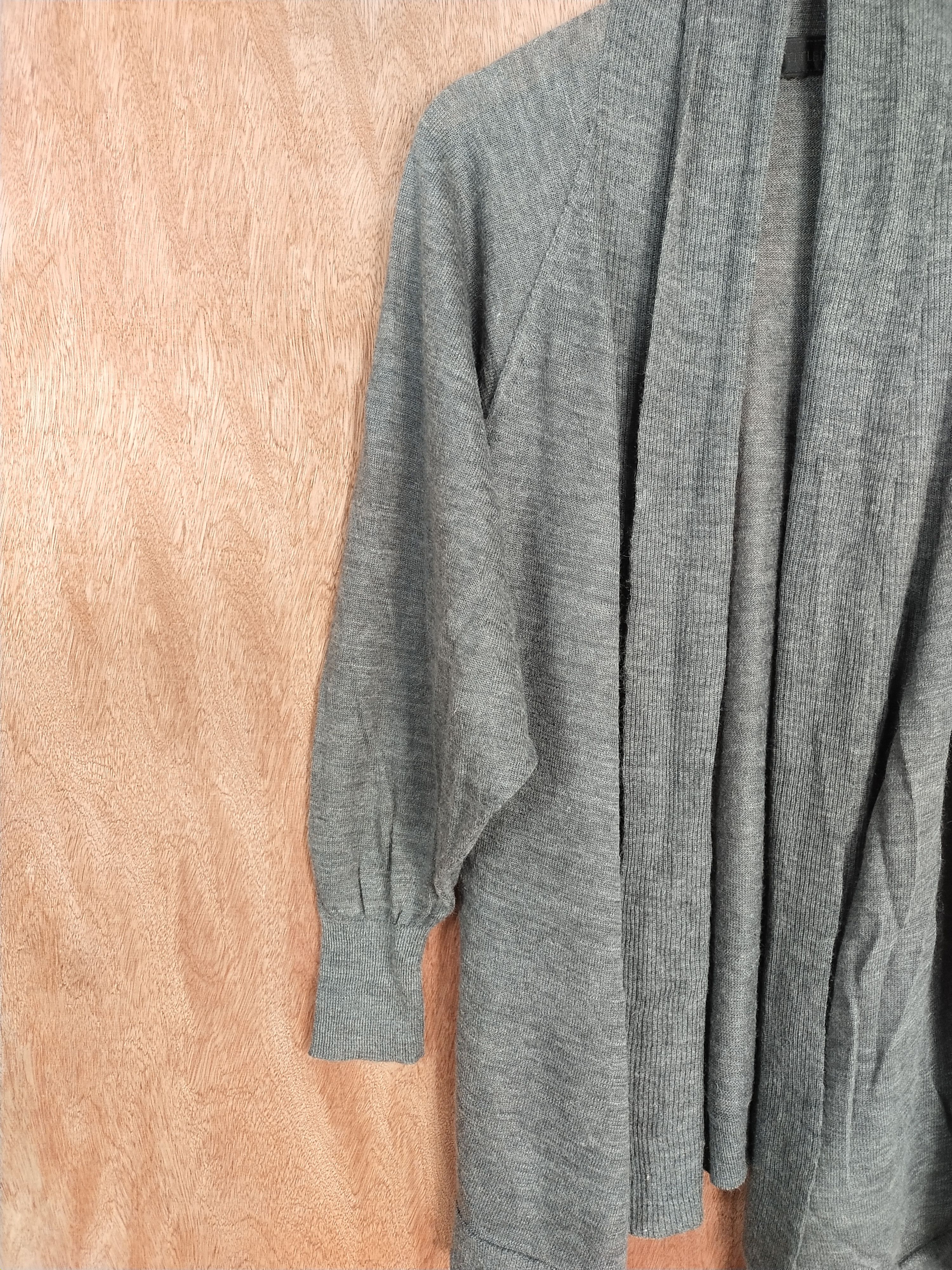 Japanese Brand Untitled gray knitwear cardigan japan #S060 Size US L / EU 52-54 / 3 - 3 Thumbnail