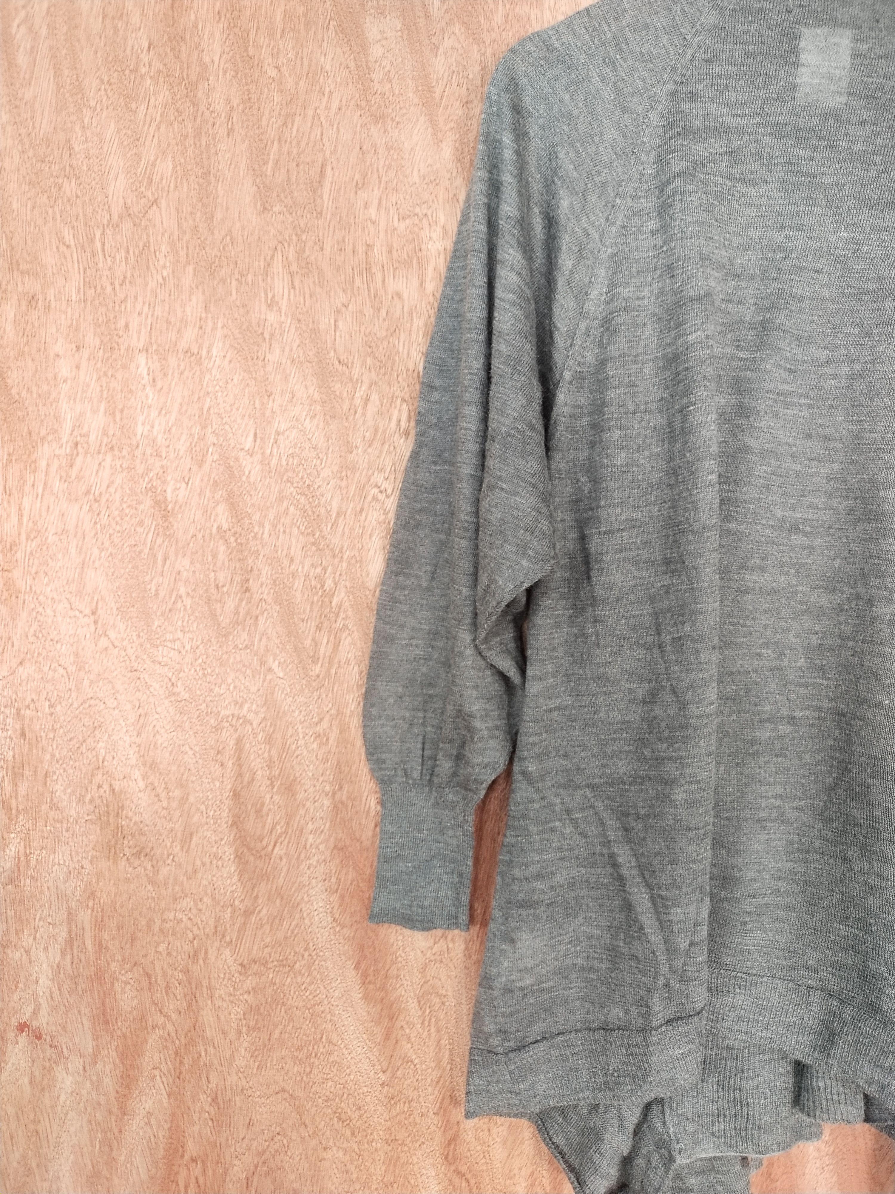 Japanese Brand Untitled gray knitwear cardigan japan #S060 Size US L / EU 52-54 / 3 - 10 Thumbnail