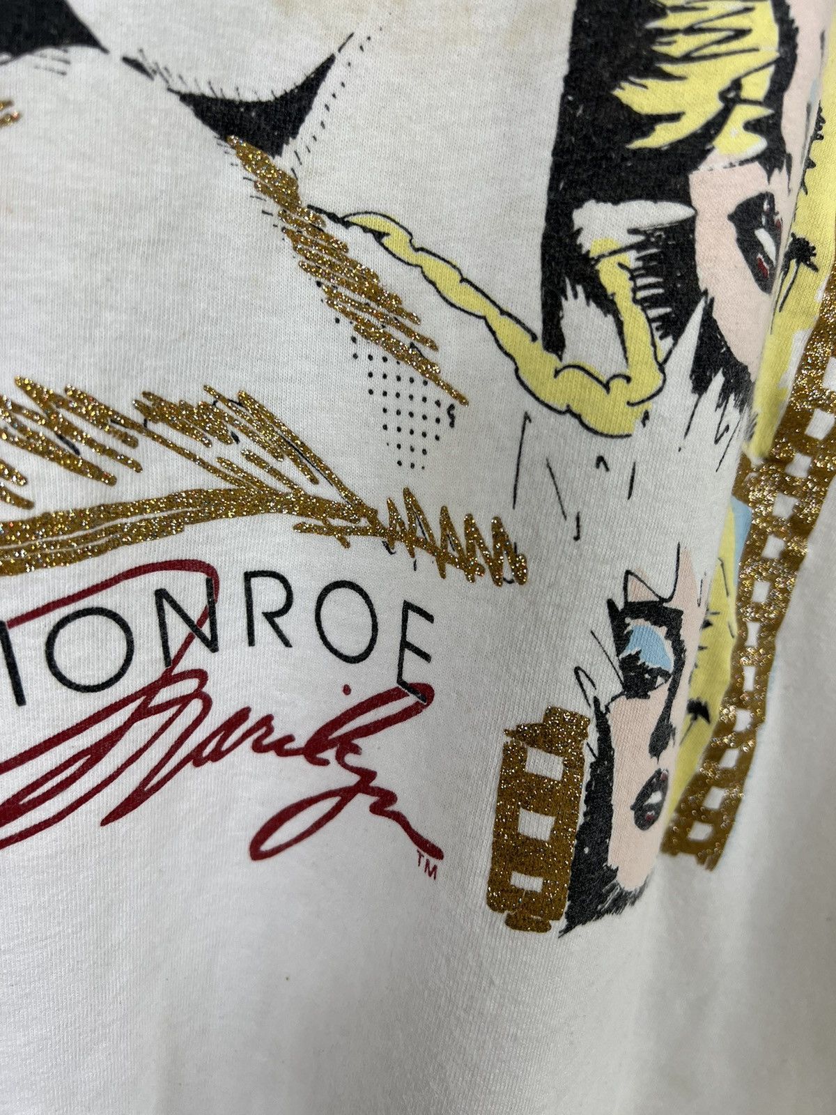 Vintage VINTAGE MARILYN MONROE IRON ON TEE Size US M / EU 48-50 / 2 - 4 Thumbnail