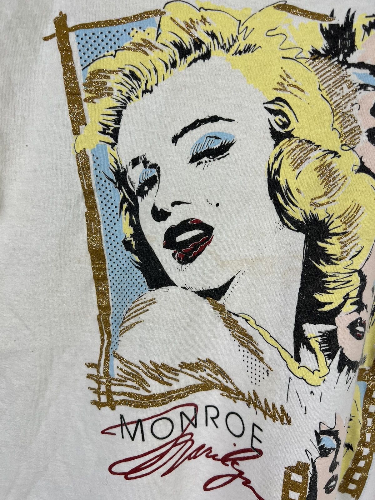 Vintage VINTAGE MARILYN MONROE IRON ON TEE Size US M / EU 48-50 / 2 - 3 Thumbnail