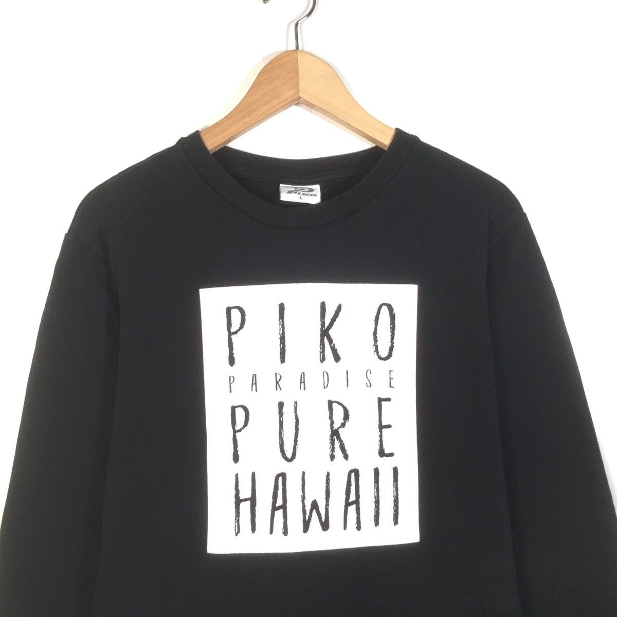 Vintage Vintage Piko Sweatshirt CrewNeck Piko Paradise Pure Hawaii Size L / US 10 / IT 46 - 2 Thumbnail