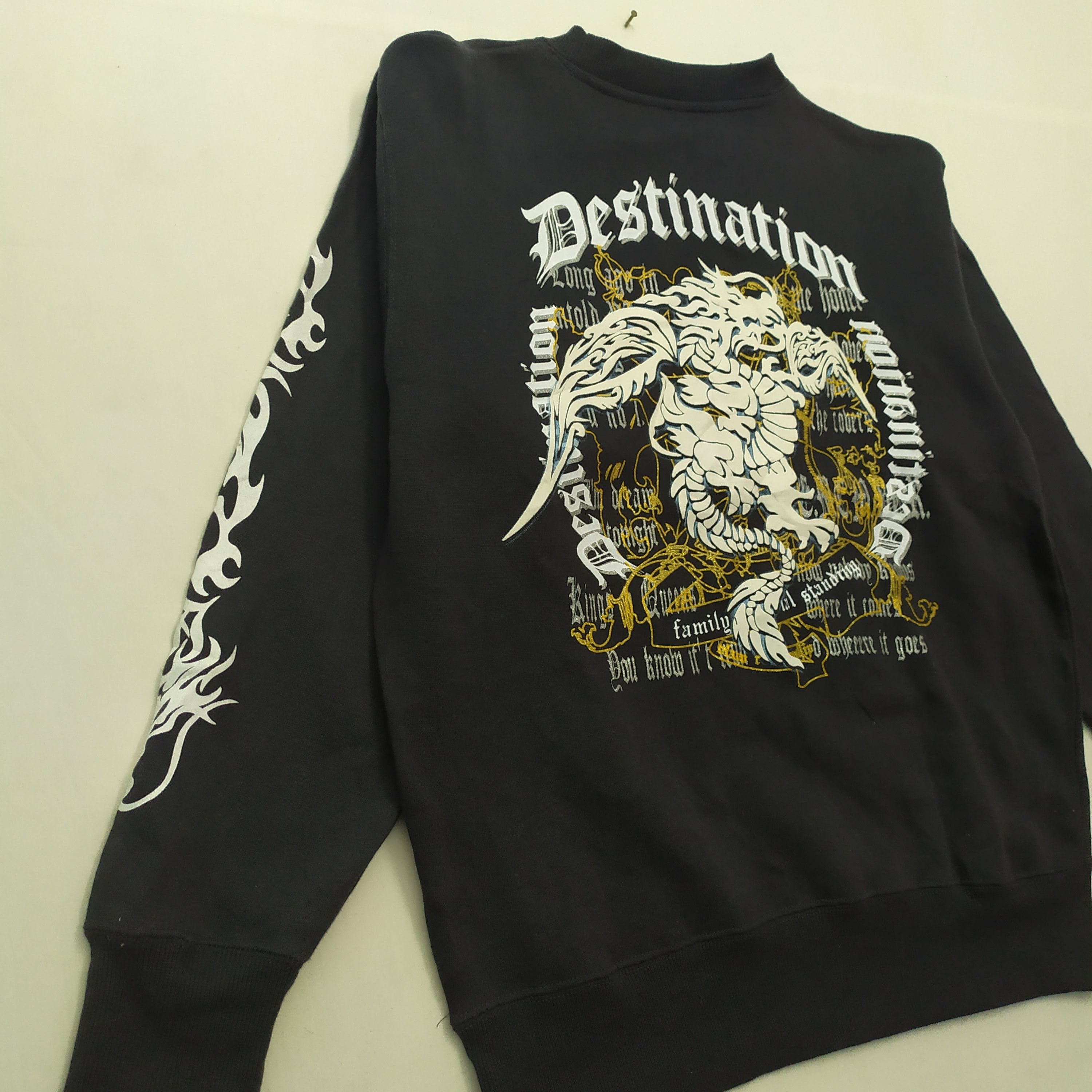 Japanese Brand × Vintage JAPANESE BRAND BEAUMERE DESTINATION BLACK SWEATSHIRT Size US M / EU 48-50 / 2 - 9 Thumbnail
