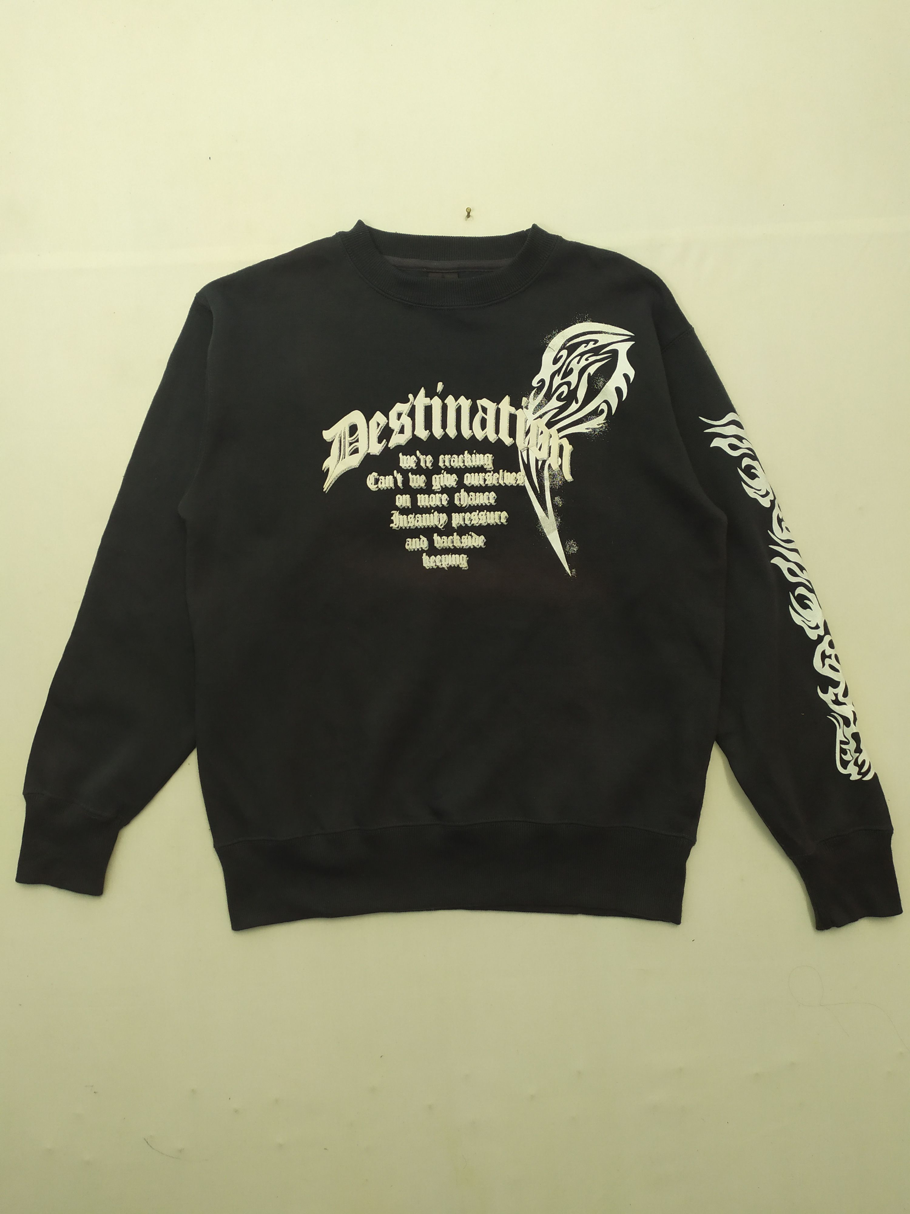 Japanese Brand × Vintage JAPANESE BRAND BEAUMERE DESTINATION BLACK SWEATSHIRT Size US M / EU 48-50 / 2 - 2 Thumbnail