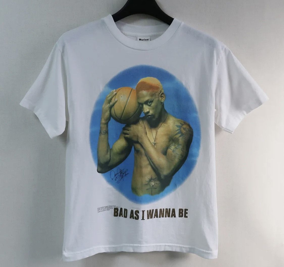 Vintage 90's Dennis Rodman Tee T Shirt M White Murina