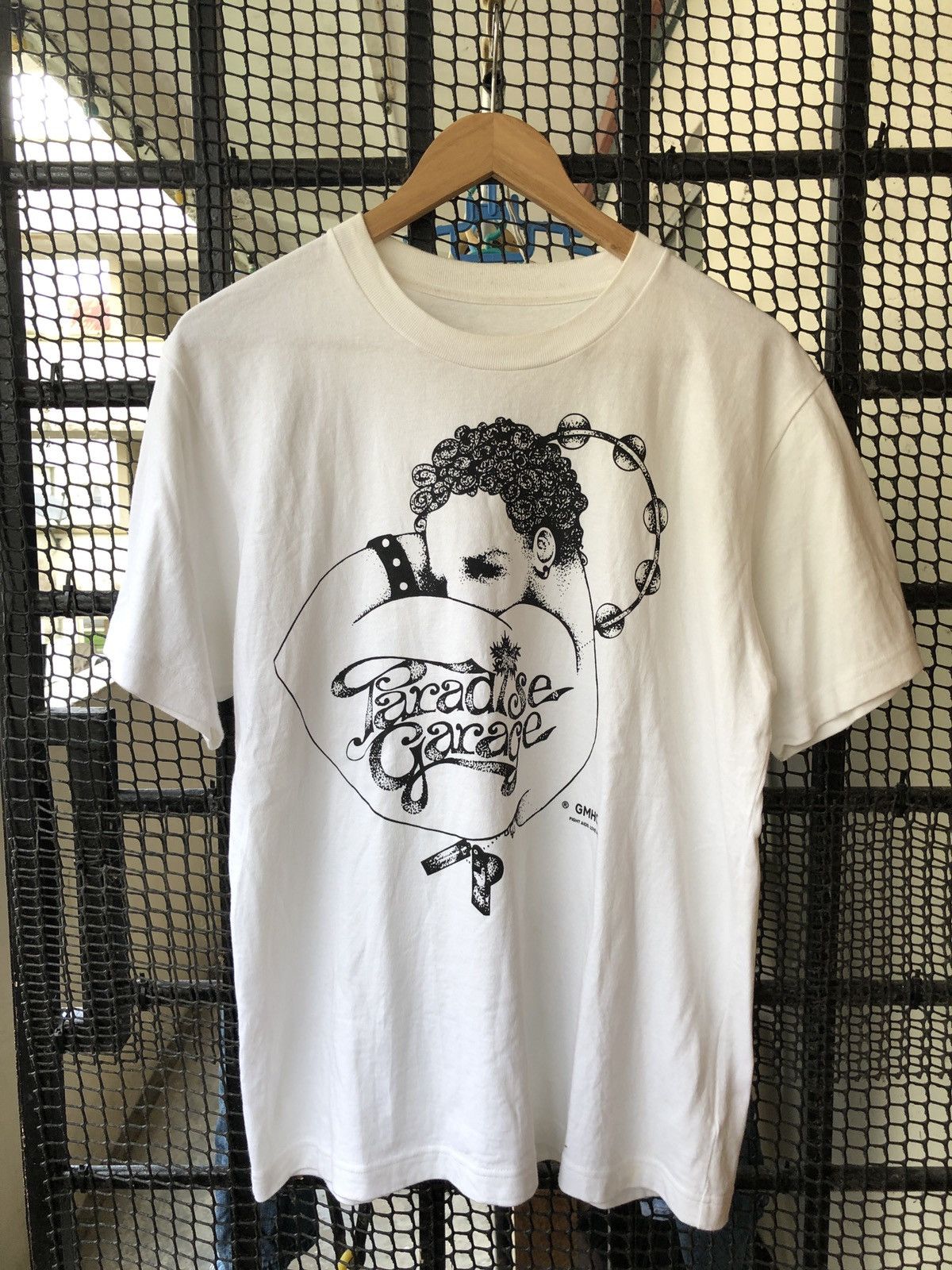 image of Sacai Paradise Garage Club T Shirt in White, Men's (Size Medium)