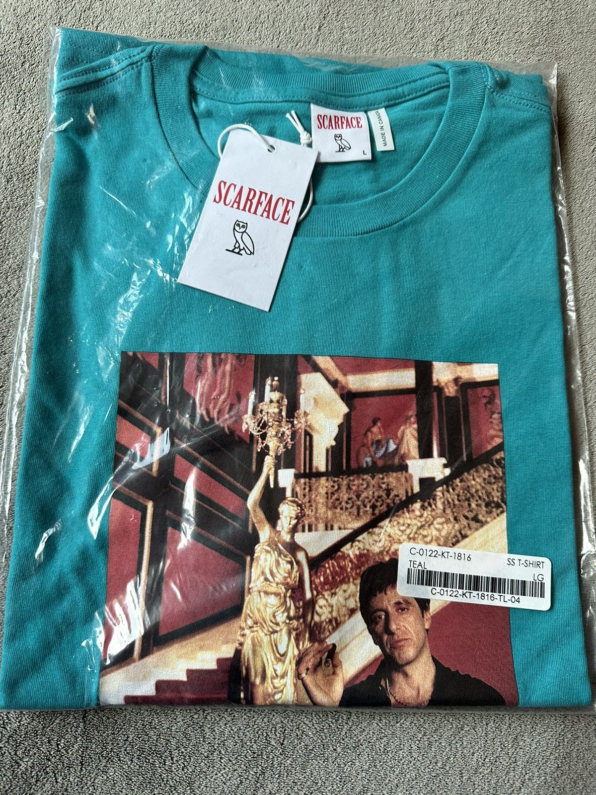 Drake × October's Very Own *RARE* OVO x SCARFACE TONY MONTANA T-SHIRT TEE NEW with tags Size US L / EU 52-54 / 3 - 1 Thumbnail