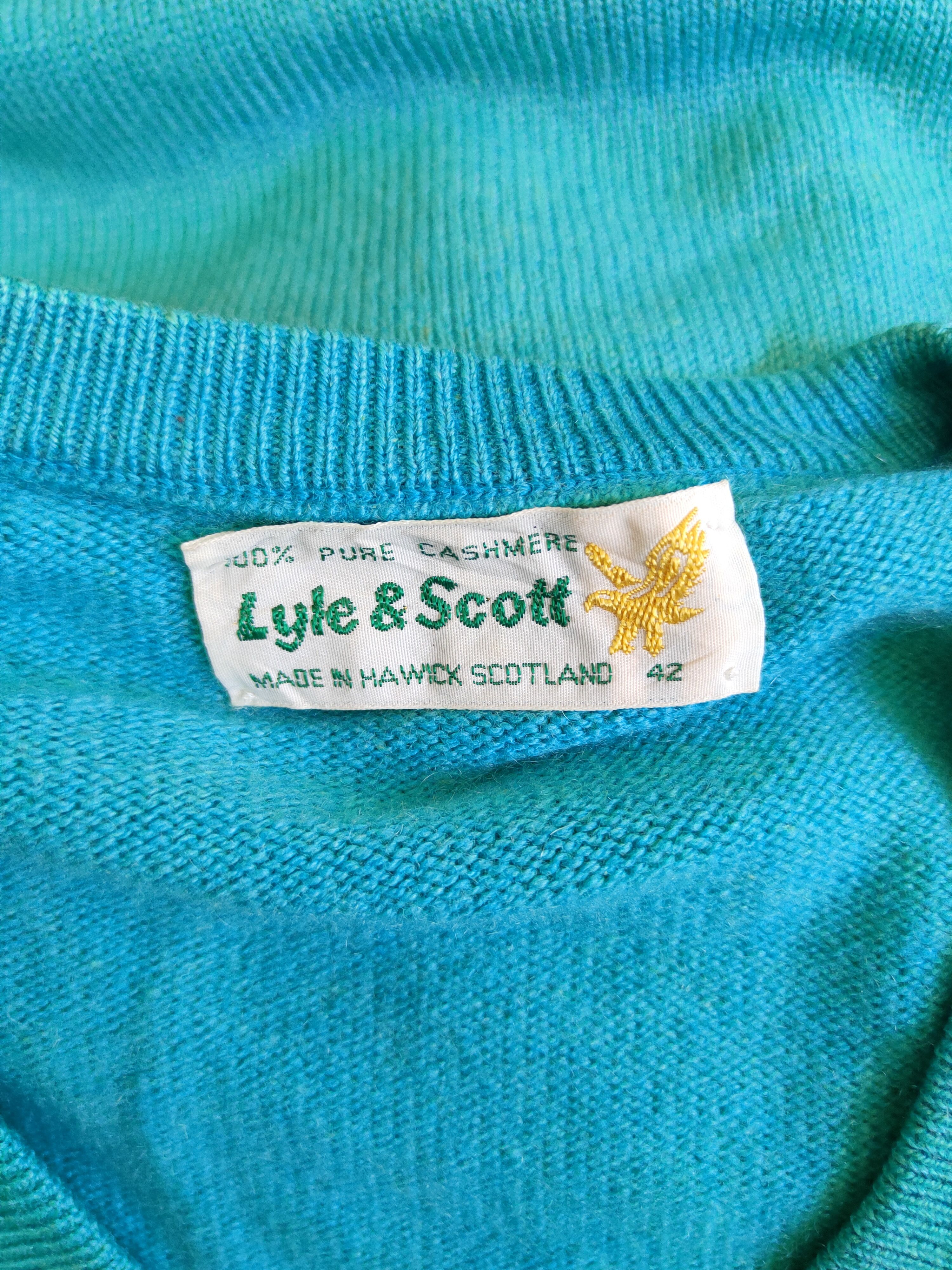 Japanese Brand × Lyle & Scott × Other Lyle & Scott Light Blue Knitwear Sweatshirt #5461 Size US M / EU 48-50 / 2 - 12 Thumbnail