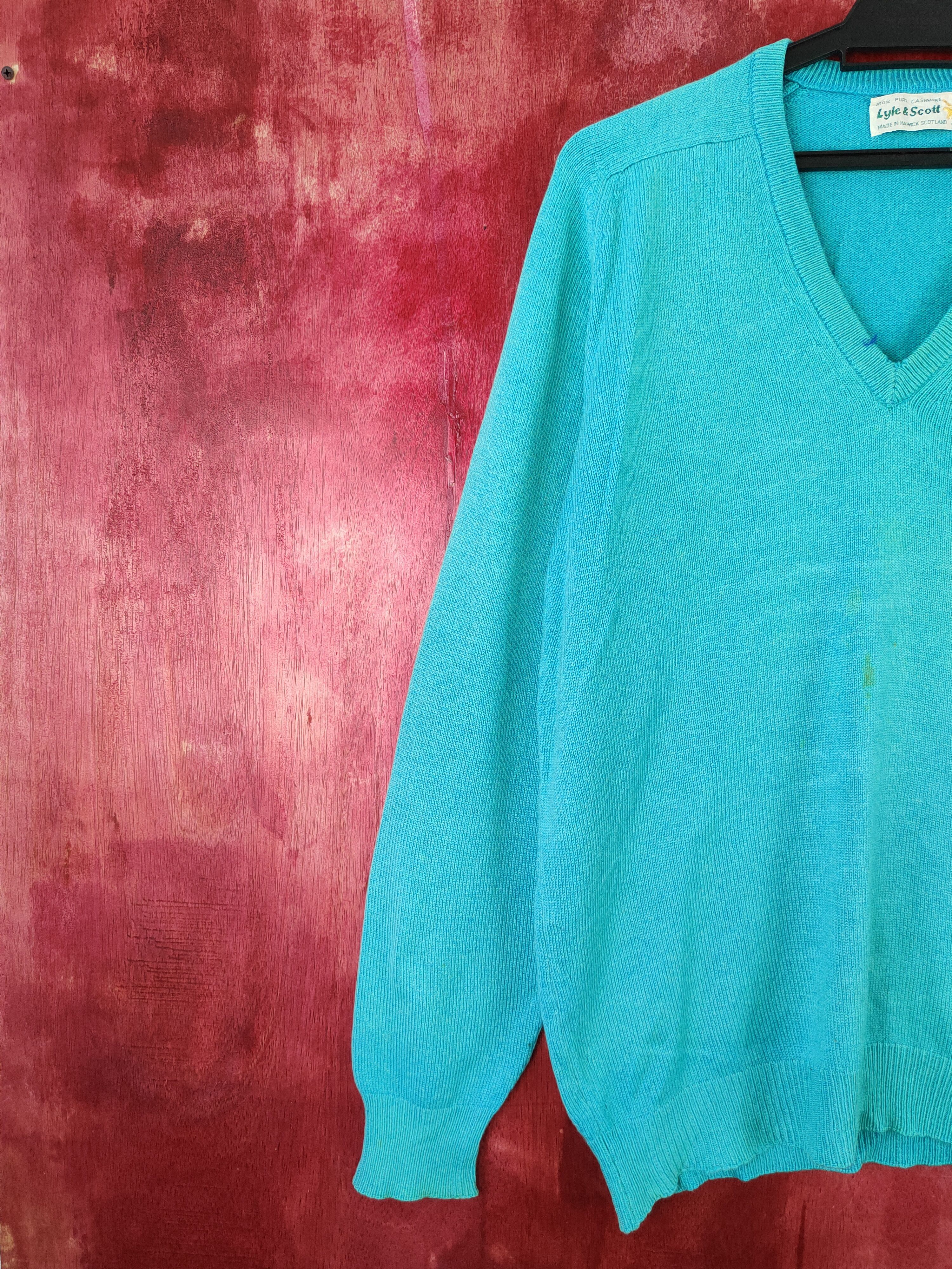 Japanese Brand × Lyle & Scott × Other Lyle & Scott Light Blue Knitwear Sweatshirt #5461 Size US M / EU 48-50 / 2 - 4 Thumbnail