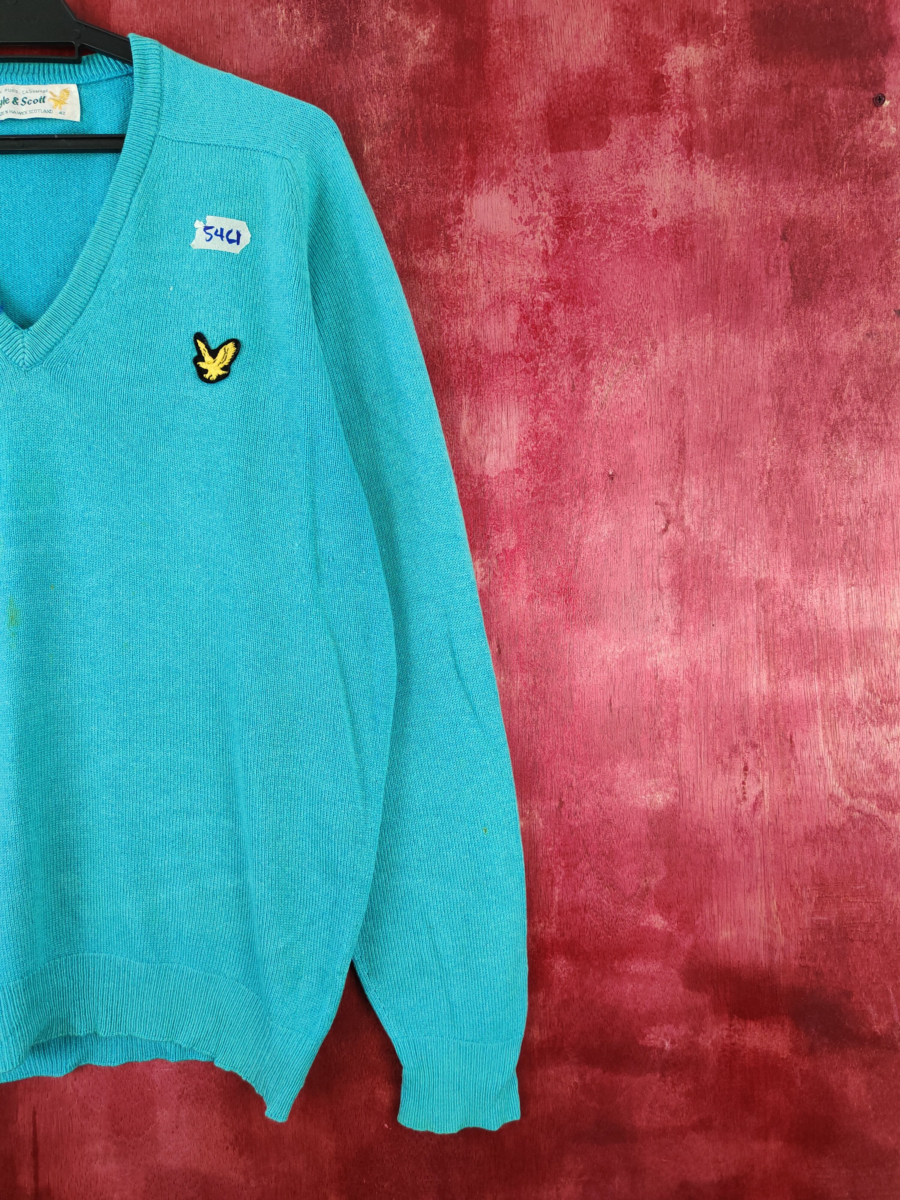 Japanese Brand × Lyle & Scott × Other Lyle & Scott Light Blue Knitwear Sweatshirt #5461 Size US M / EU 48-50 / 2 - 6 Thumbnail