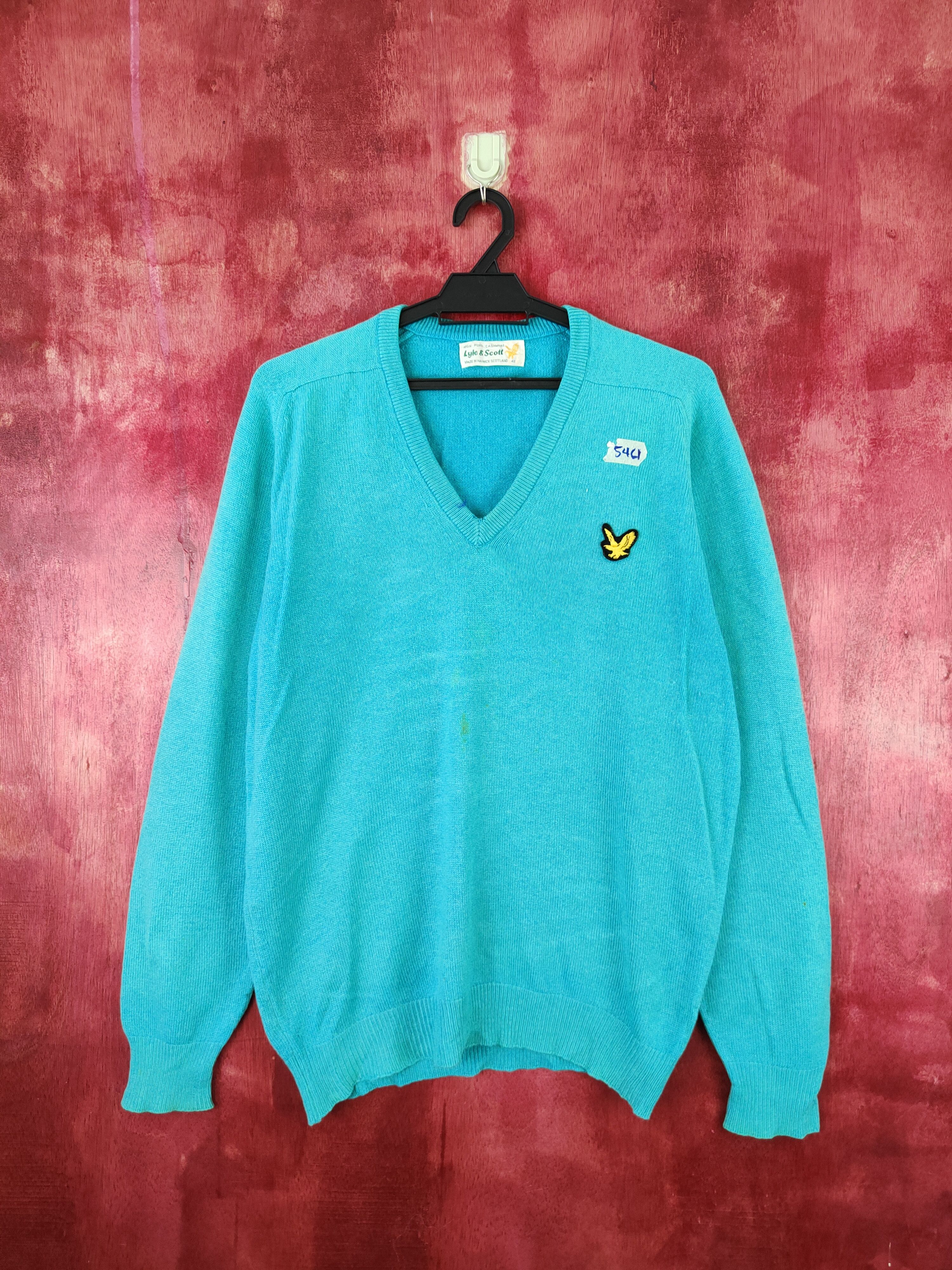 Japanese Brand × Lyle & Scott × Other Lyle & Scott Light Blue Knitwear Sweatshirt #5461 Size US M / EU 48-50 / 2 - 1 Thumbnail