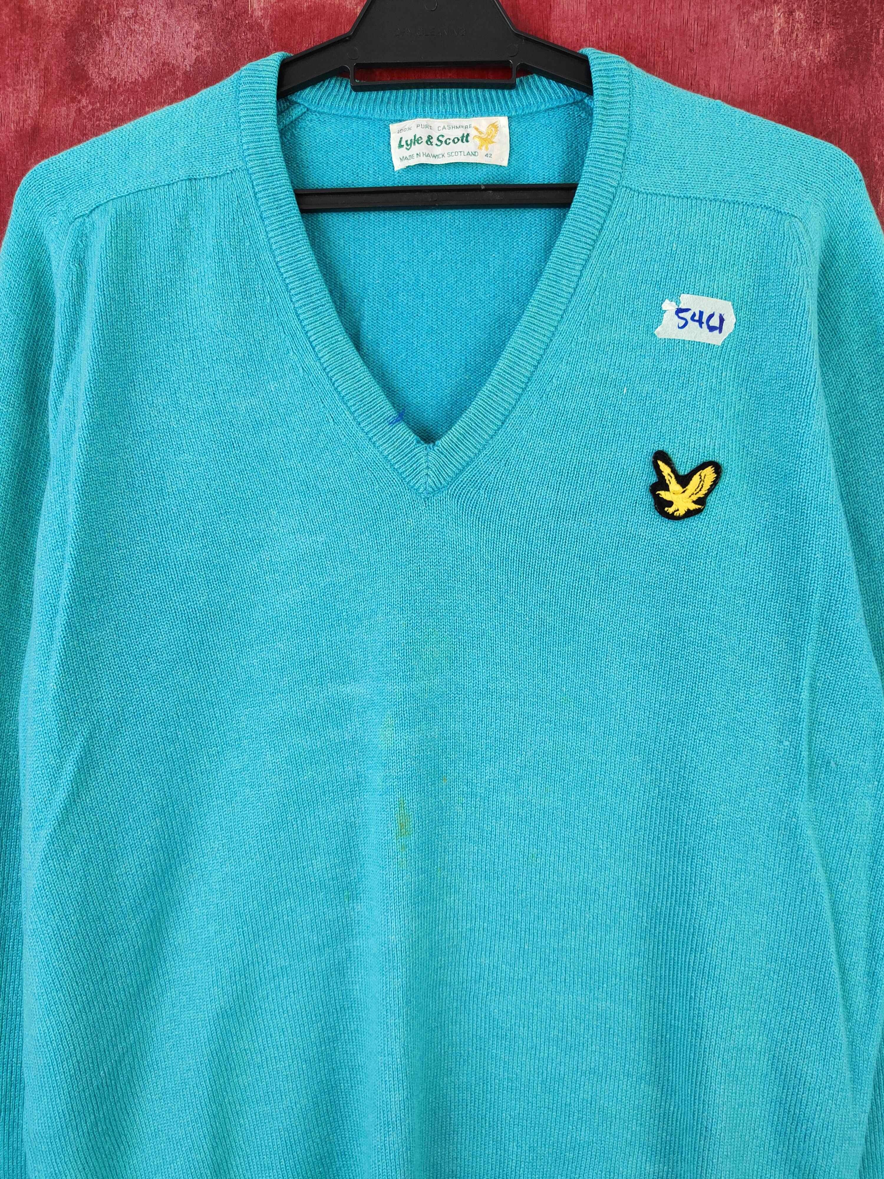 Japanese Brand × Lyle & Scott × Other Lyle & Scott Light Blue Knitwear Sweatshirt #5461 Size US M / EU 48-50 / 2 - 2 Thumbnail