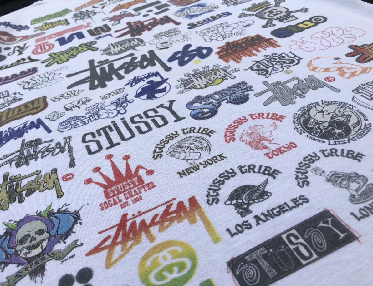 Stussy OG Stussy All Logo Ttshirt Spring Summer Collection Size US M / EU 48-50 / 2 - 7 Thumbnail