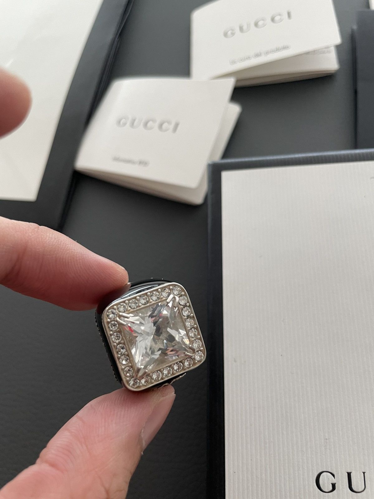 Gucci New Super Runway Limited Edition Diamond 💎 Stone Men’s Ring Size ONE SIZE - 20 Thumbnail