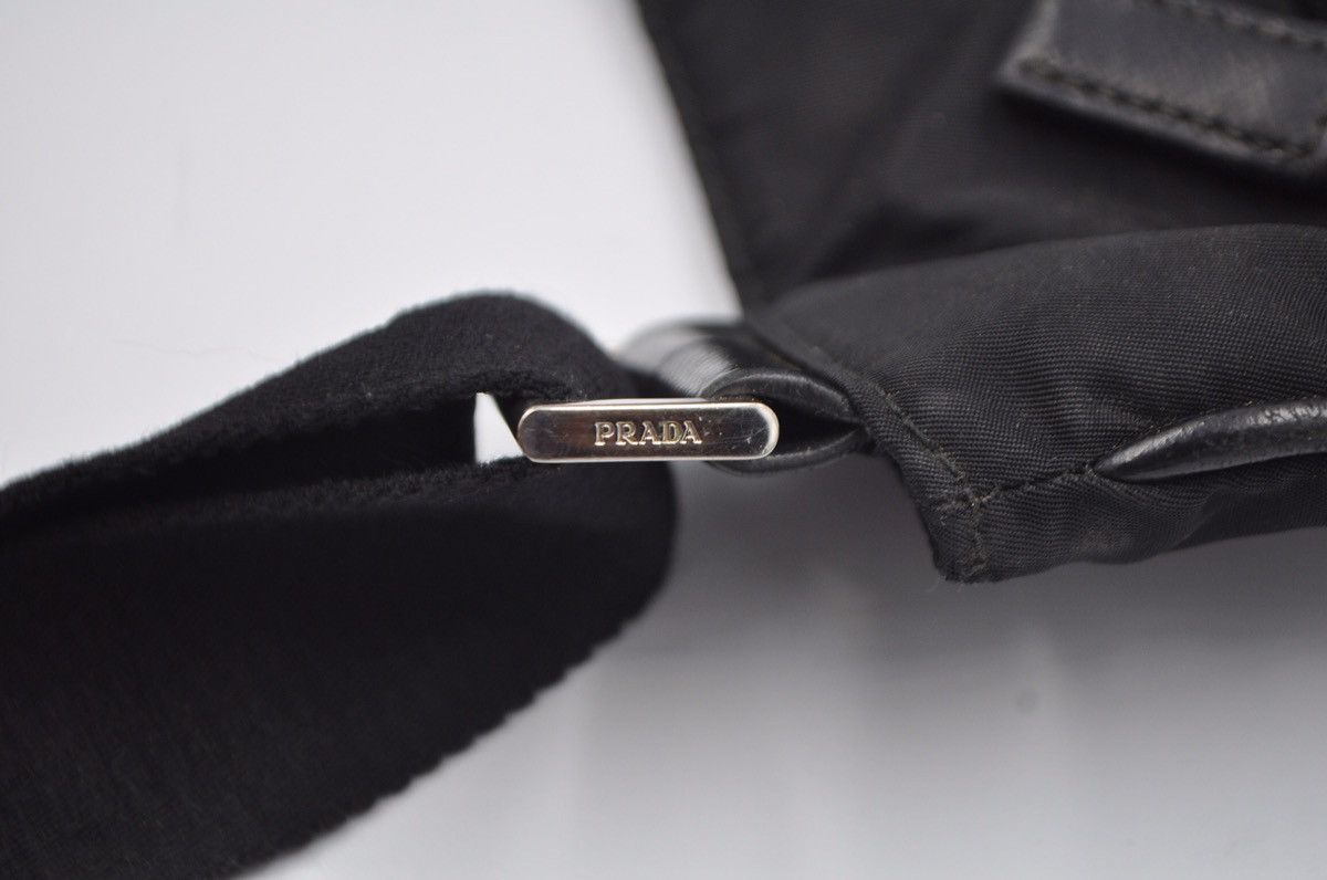 Prada Prada - Vela Saffiano-Trimmed Flat Crossbody Bag Size ONE SIZE - 16 Thumbnail