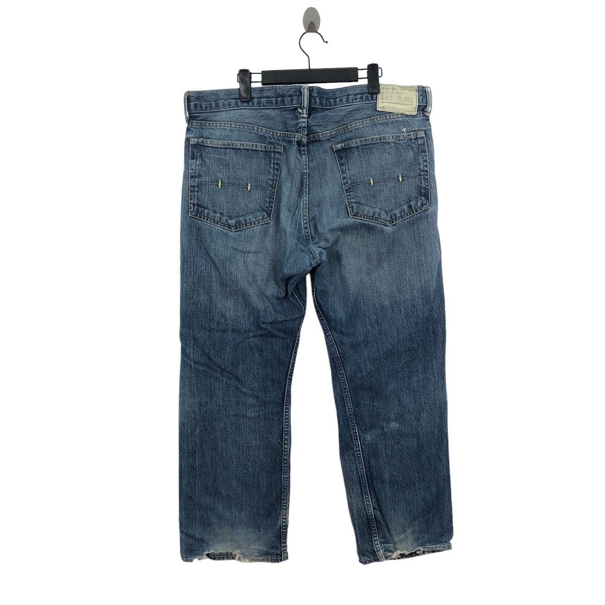 Vintage POLO By RALPH LAUREN Distressed Blue Denim Jeans Big