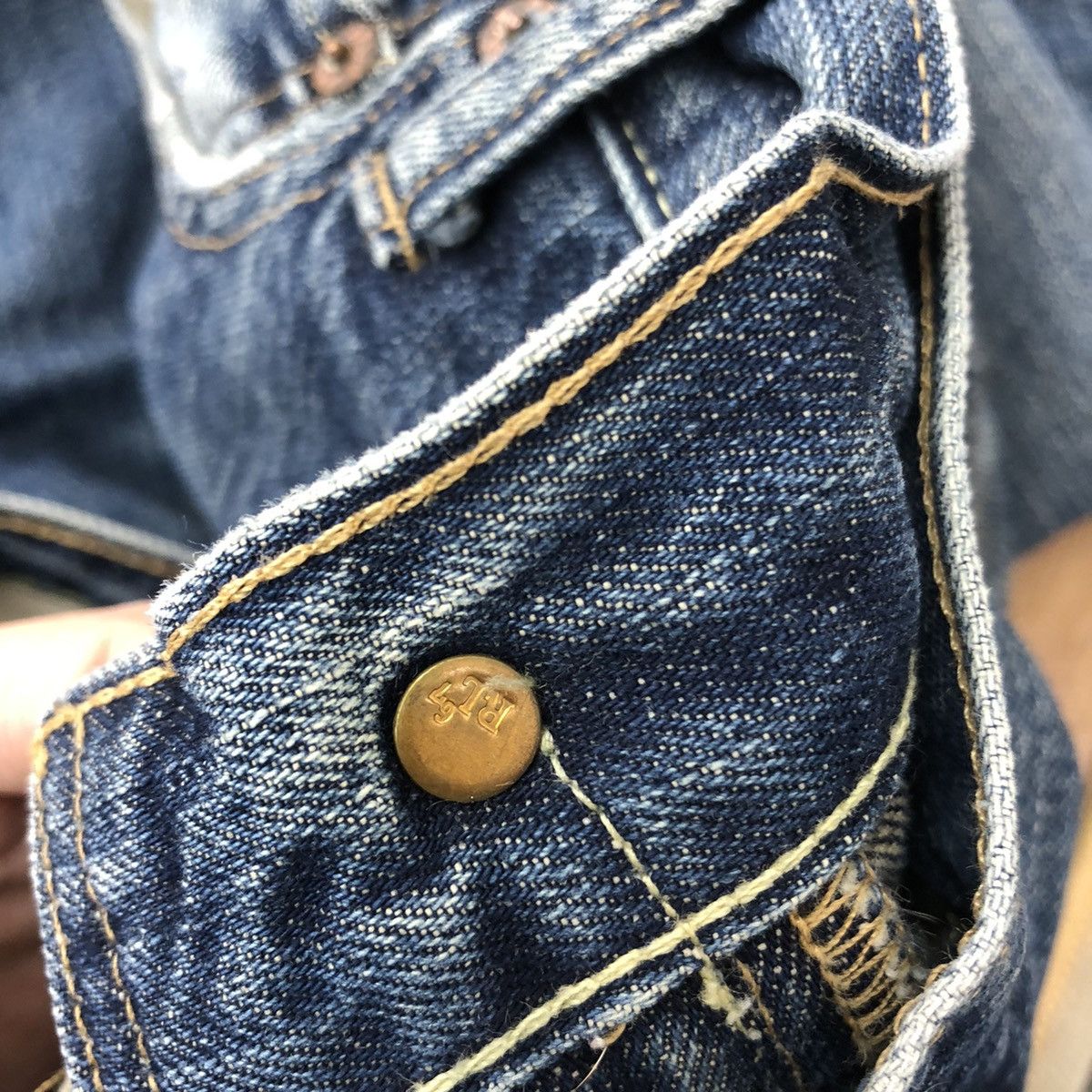 Vintage POLO By RALPH LAUREN Distressed Blue Denim Jeans Big