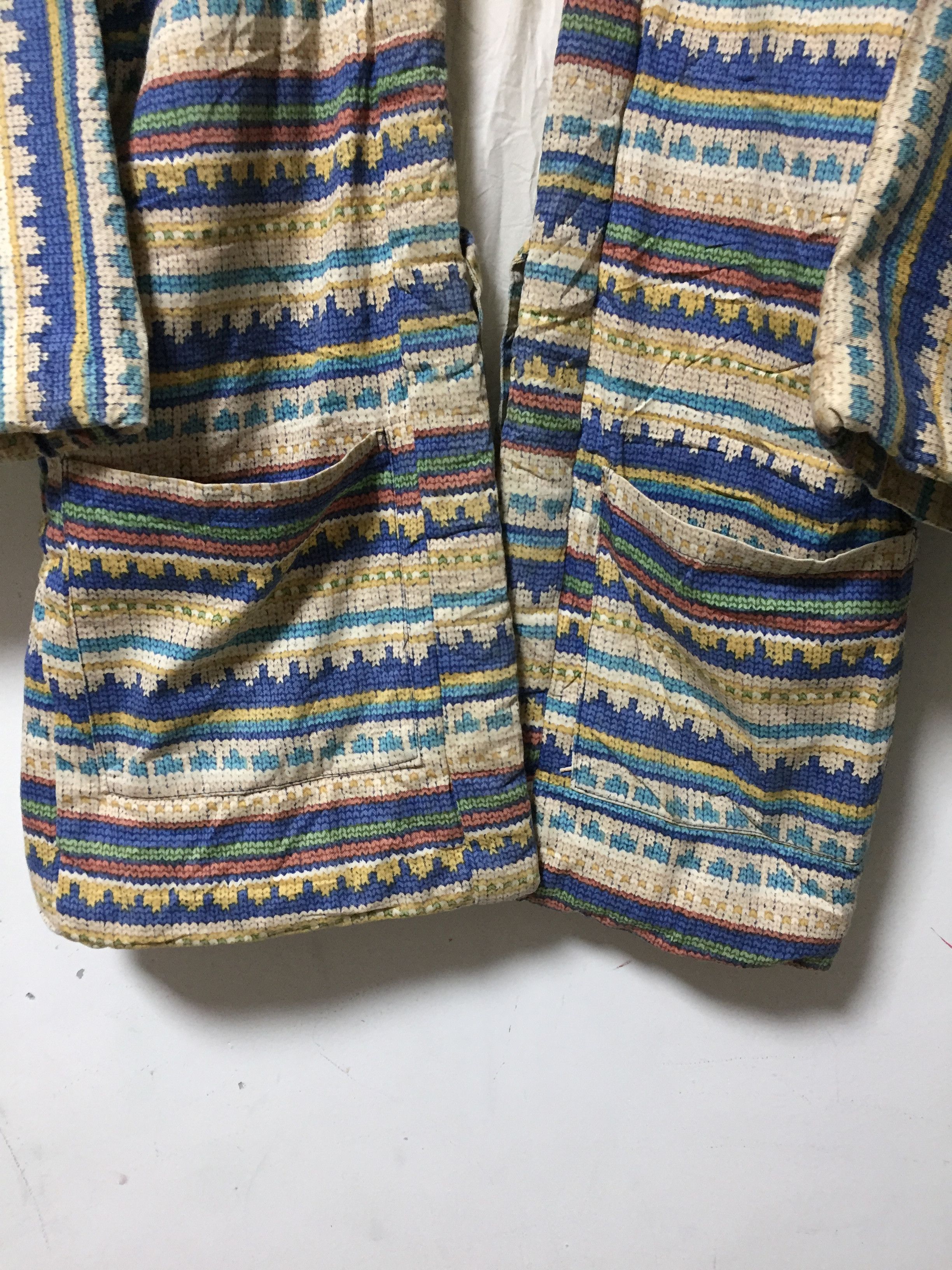 Japanese Brand Hanten Kimono Pachwork multicolour double pocket Size US L / EU 52-54 / 3 - 10 Thumbnail