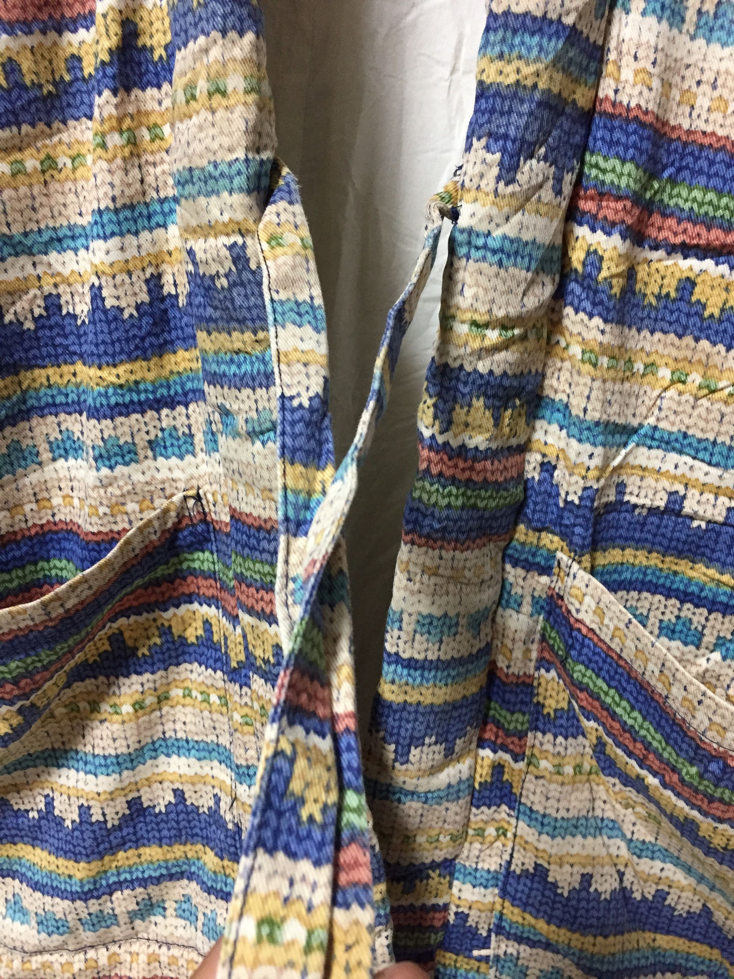 Japanese Brand Hanten Kimono Pachwork multicolour double pocket Size US L / EU 52-54 / 3 - 6 Thumbnail