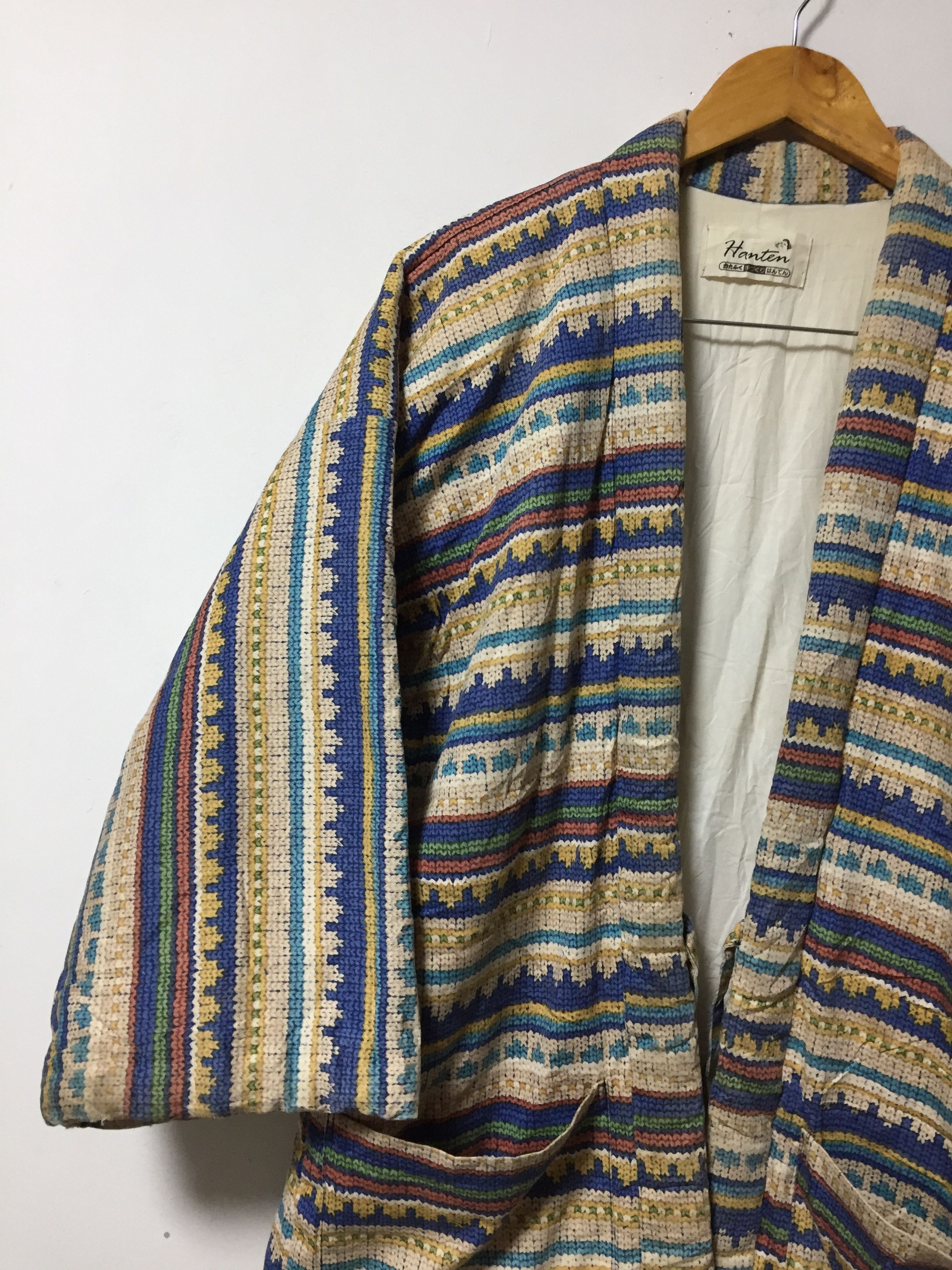 Japanese Brand Hanten Kimono Pachwork multicolour double pocket Size US L / EU 52-54 / 3 - 4 Thumbnail