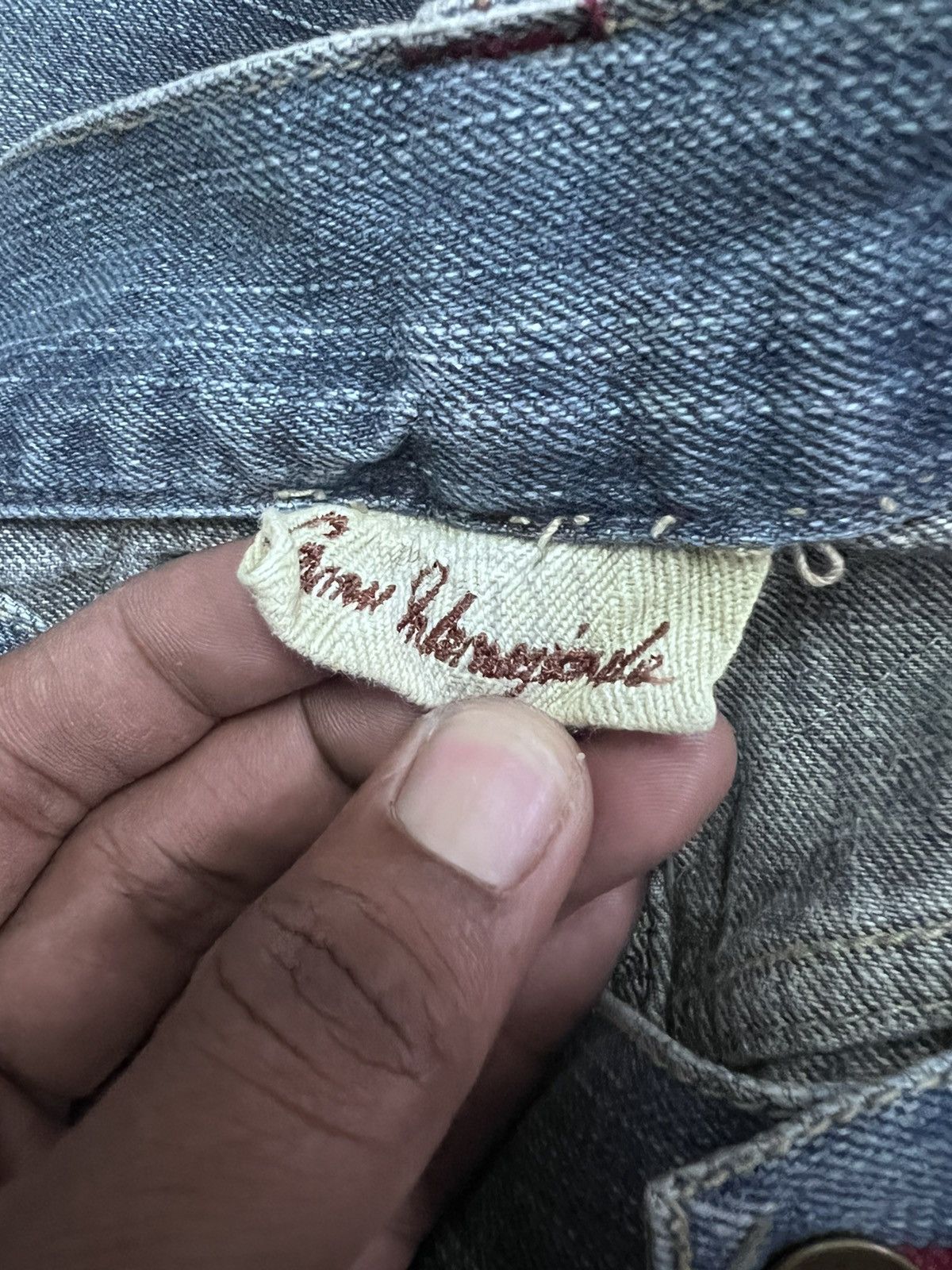 Art Comes First × Japanese Brand RARE DESIGN💥 DISTRESSED DENIM PANTS Size US 32 / EU 48 - 8 Thumbnail