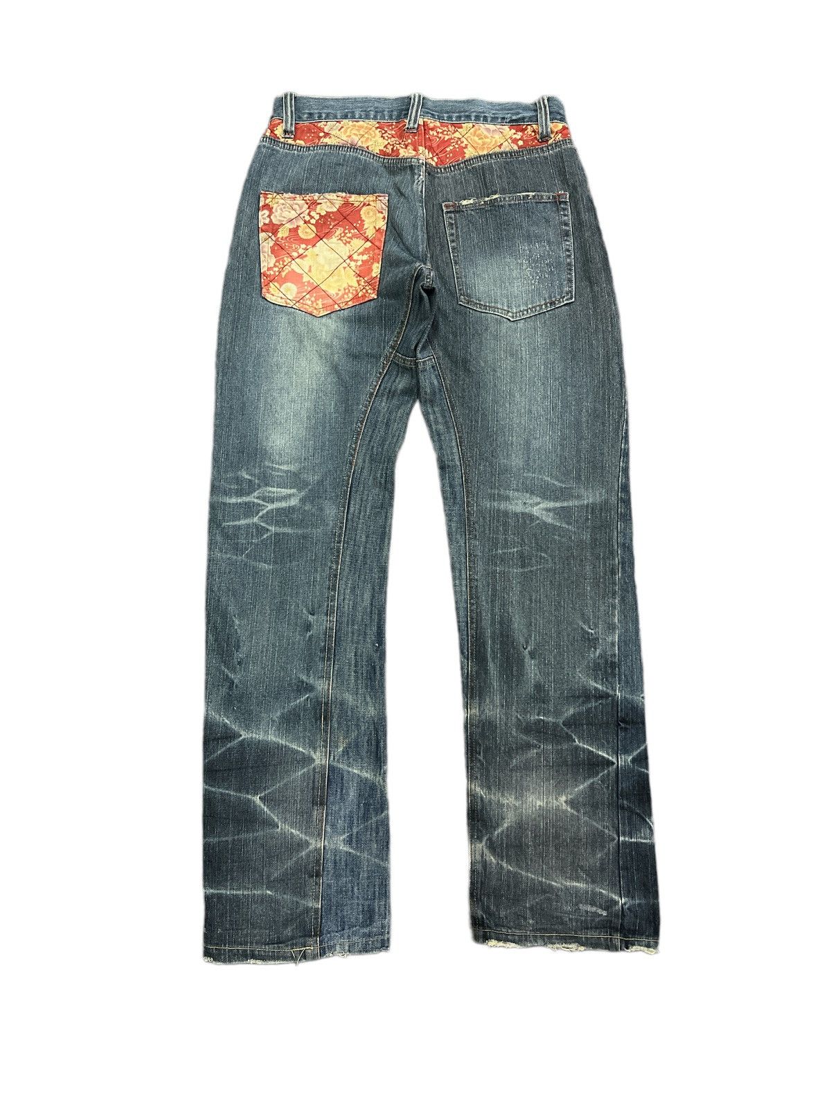 Art Comes First × Japanese Brand RARE DESIGN💥 DISTRESSED DENIM PANTS Size US 32 / EU 48 - 7 Thumbnail