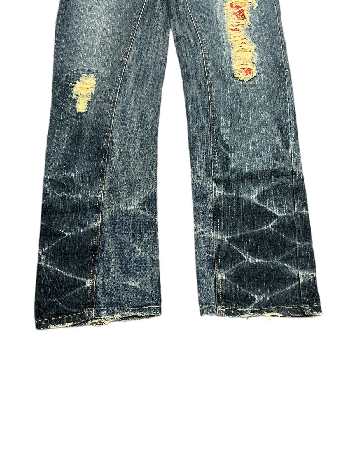Art Comes First × Japanese Brand RARE DESIGN💥 DISTRESSED DENIM PANTS Size US 32 / EU 48 - 5 Thumbnail