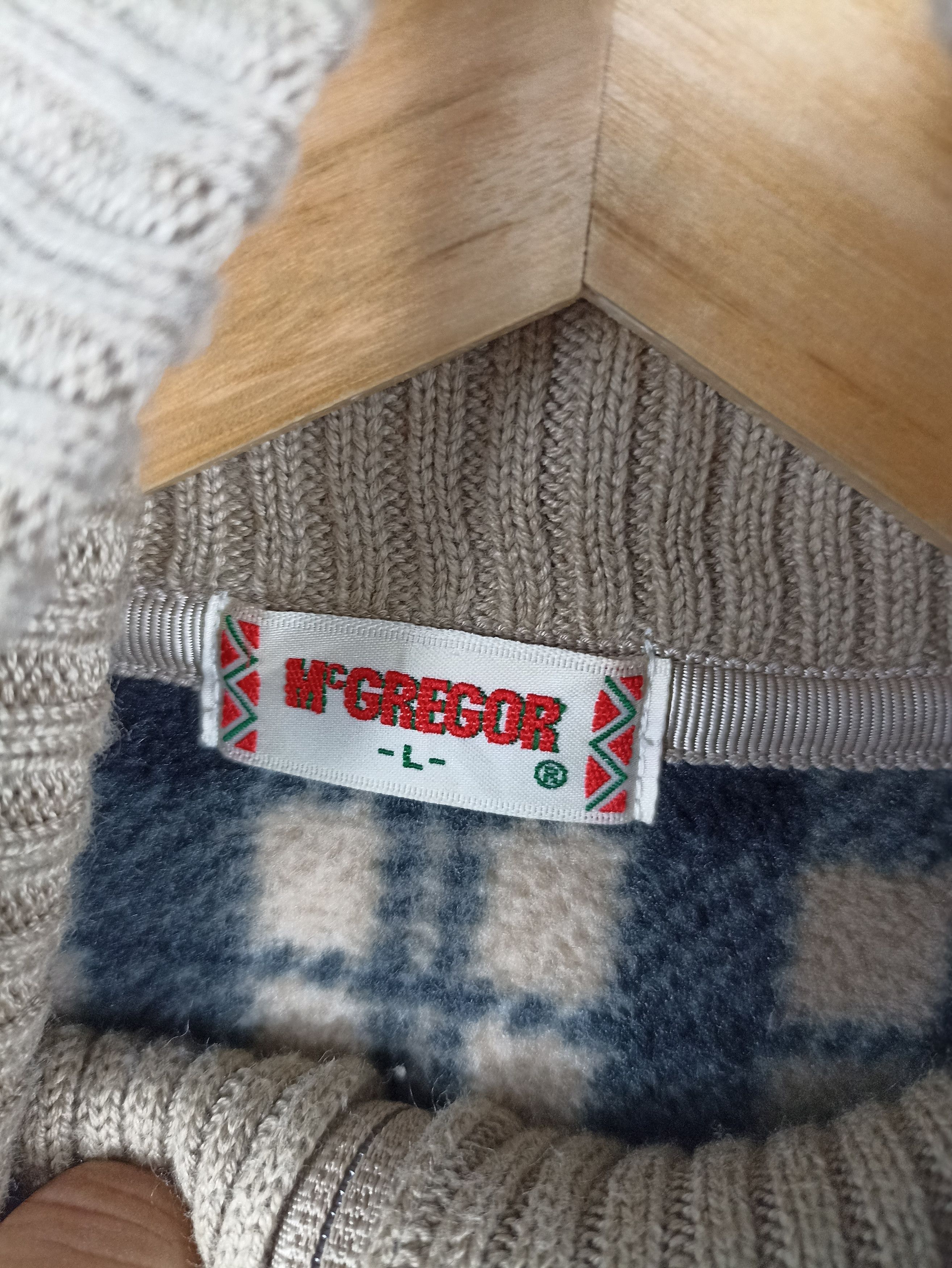 Japanese Brand × McGregor × Vintage Vintage McGregor Fleece Checkered Tutle Neck Size US M / EU 48-50 / 2 - 5 Thumbnail