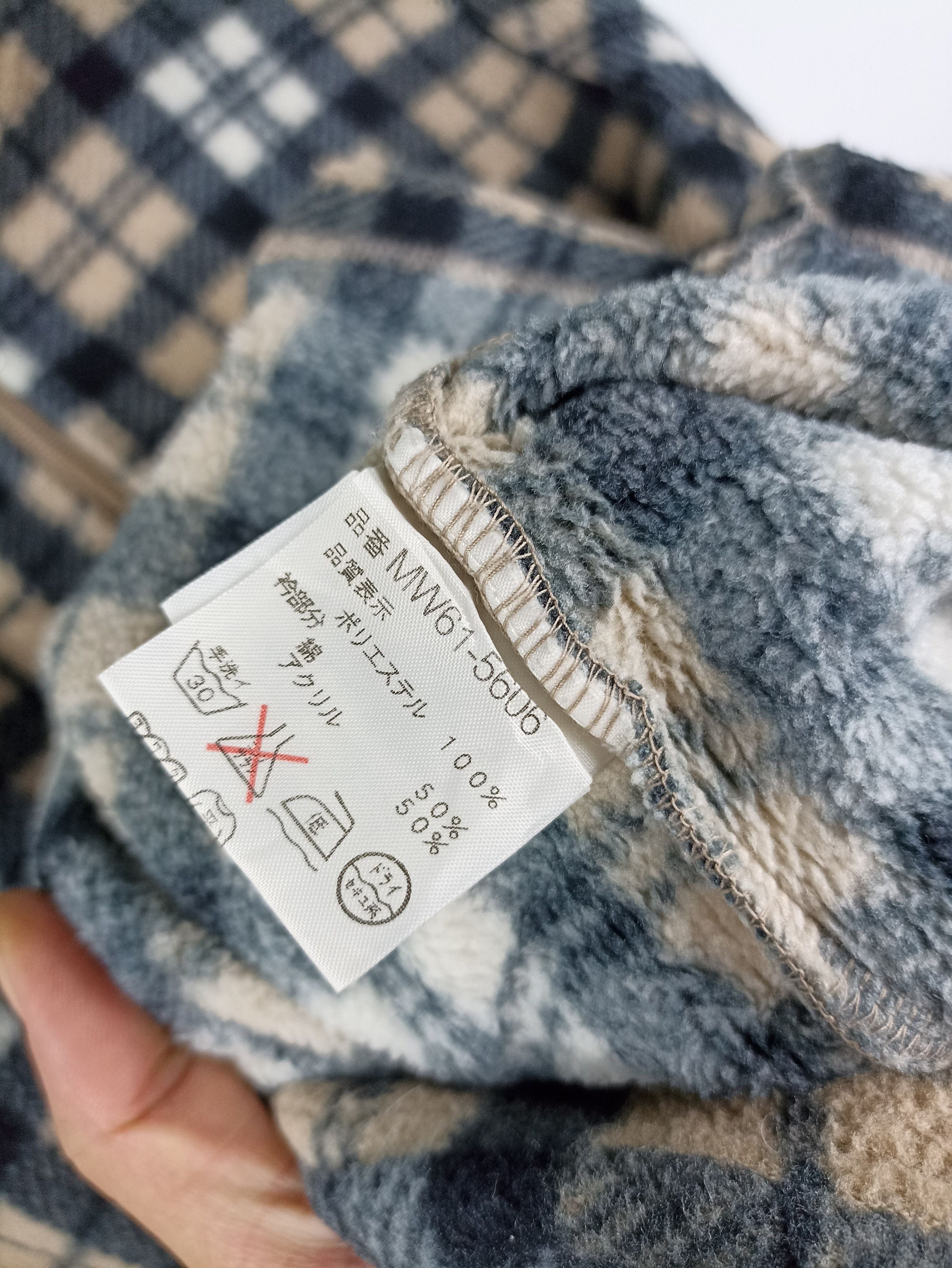 Japanese Brand × McGregor × Vintage Vintage McGregor Fleece Checkered Tutle Neck Size US M / EU 48-50 / 2 - 6 Thumbnail