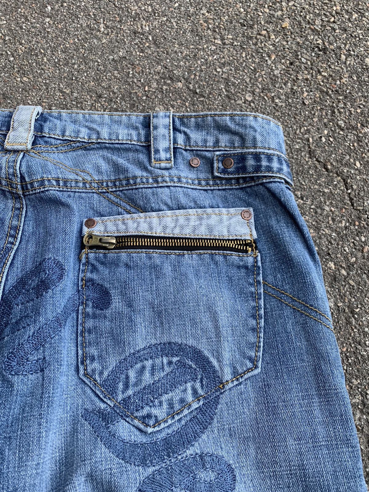 Hysteric Glamour × Japanese Brand Vintage Blue Angel Denim Jeans Size US 36 / EU 52 - 4 Thumbnail