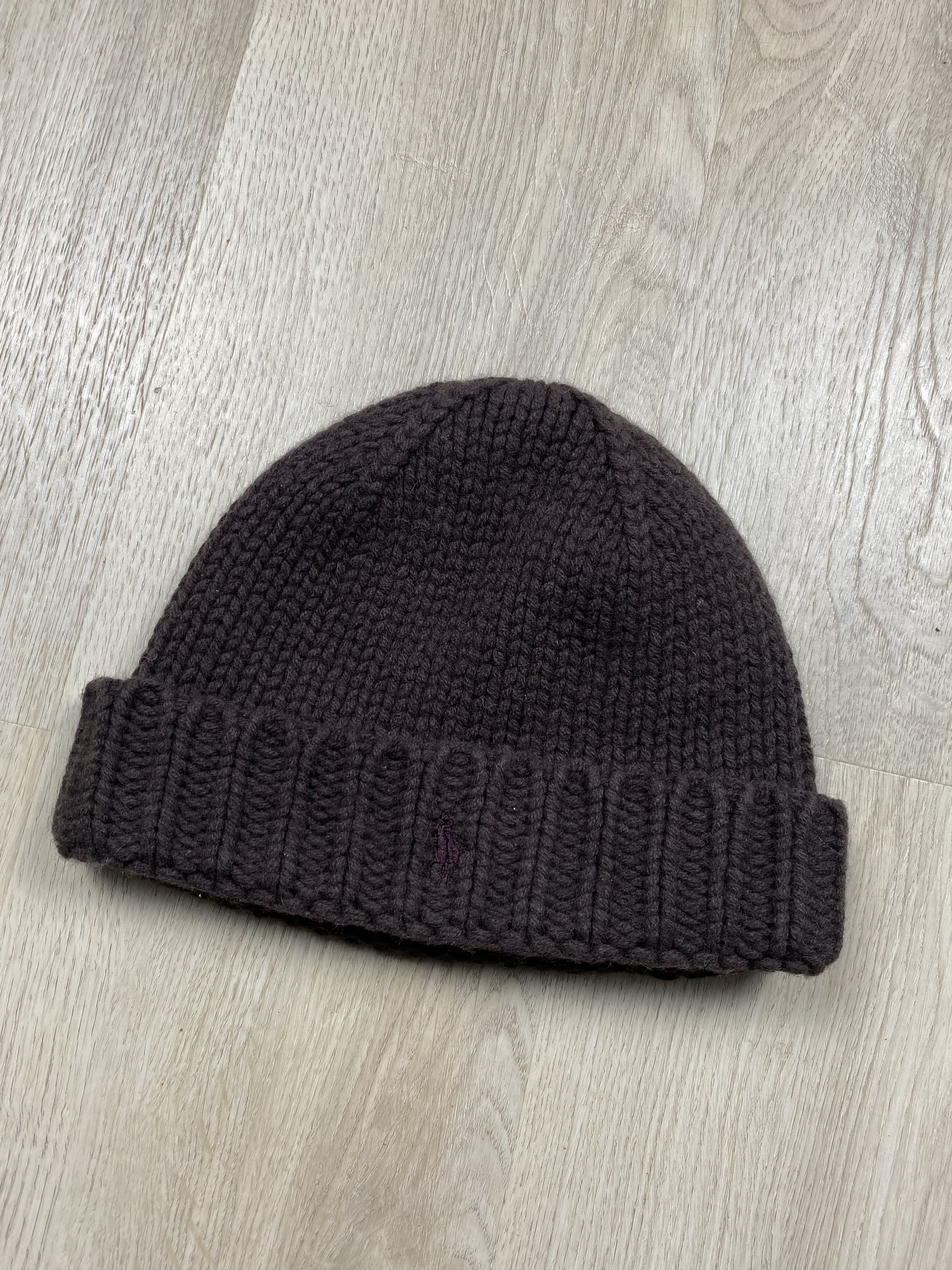 20471120 × Polo Ralph Lauren Polo Ralph Lauren Vintage Knit Brown Hat Beanie Knitted Size ONE SIZE - 1 Thumbnail