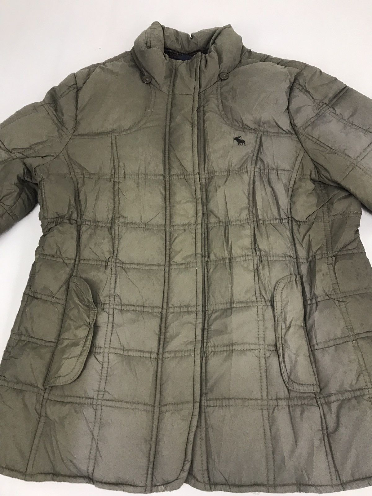 Abercrombie & Fitch Abercrombie Winter Wear Quilted Bomber Ski Jacket Puffer Size M / US 6-8 / IT 42-44 - 2 Thumbnail
