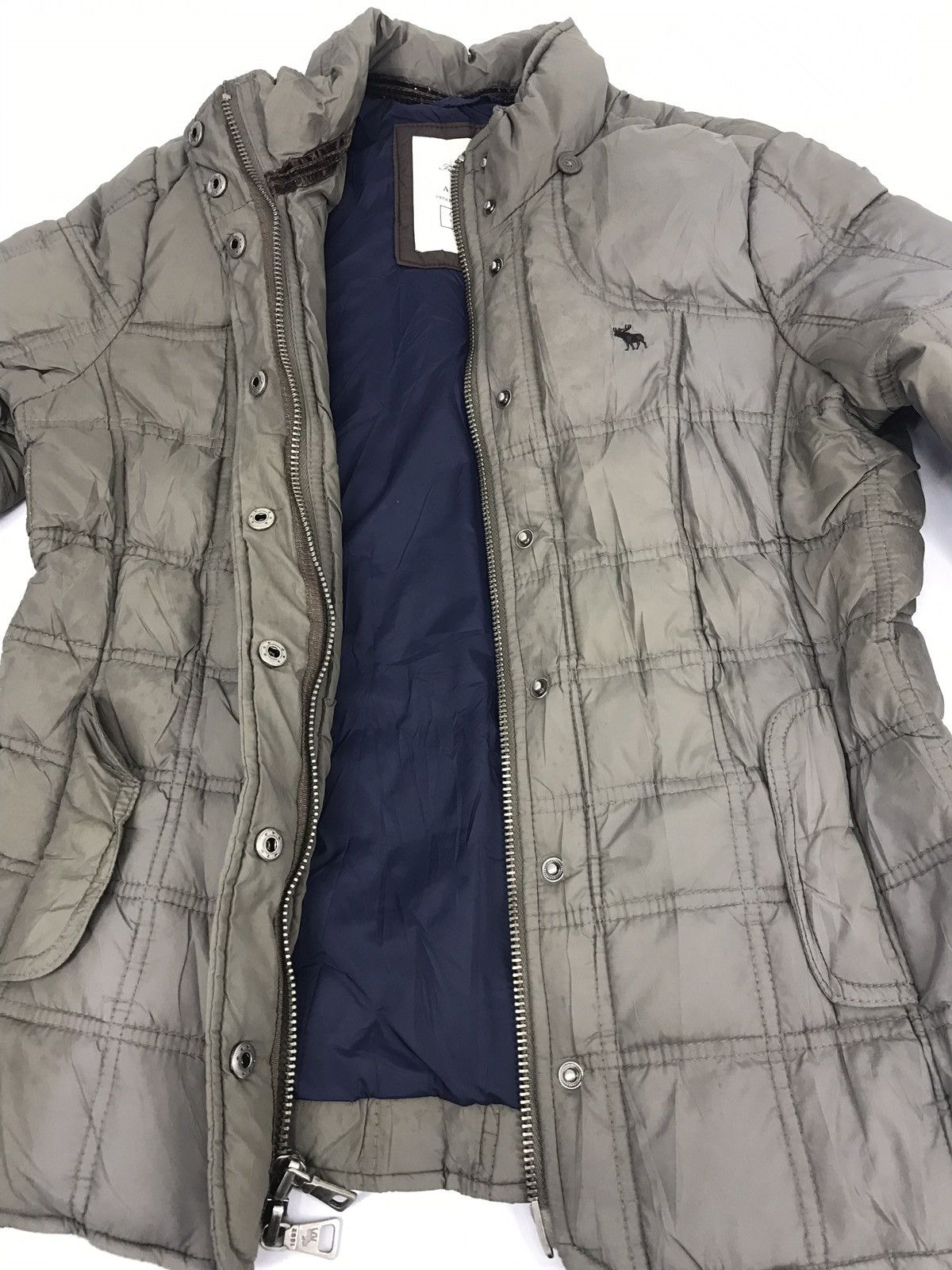 Abercrombie & Fitch Abercrombie Winter Wear Quilted Bomber Ski Jacket Puffer Size M / US 6-8 / IT 42-44 - 13 Thumbnail