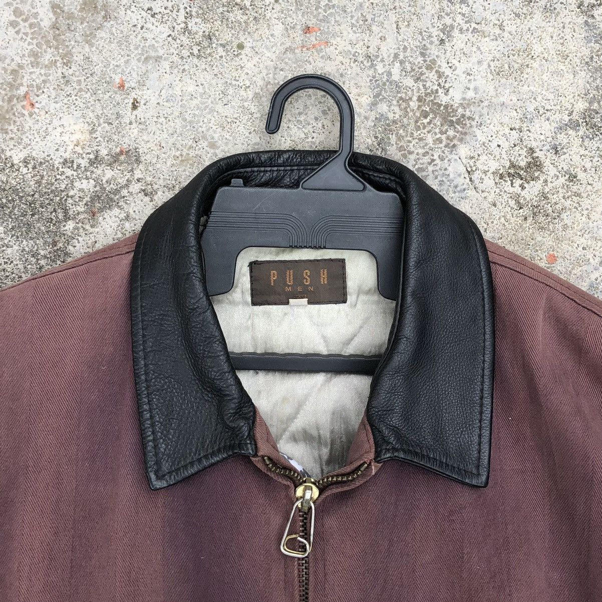 Vintage Vintage Push Mens By Browns Sun Faded Cowhide Bomber Jacket Size US L / EU 52-54 / 3 - 6 Thumbnail