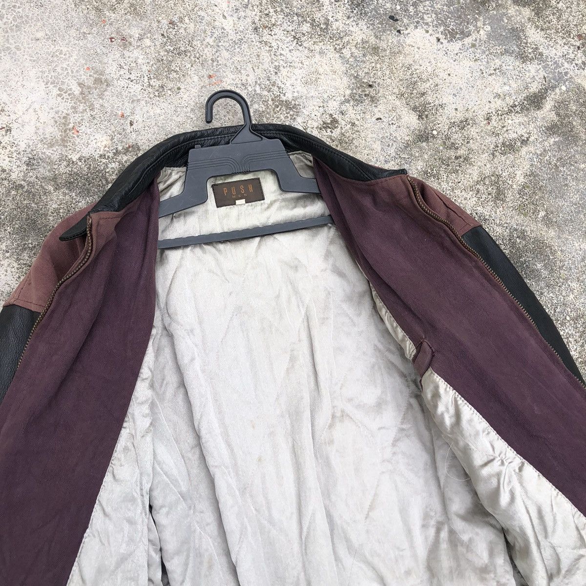 Vintage Vintage Push Mens By Browns Sun Faded Cowhide Bomber Jacket Size US L / EU 52-54 / 3 - 10 Thumbnail