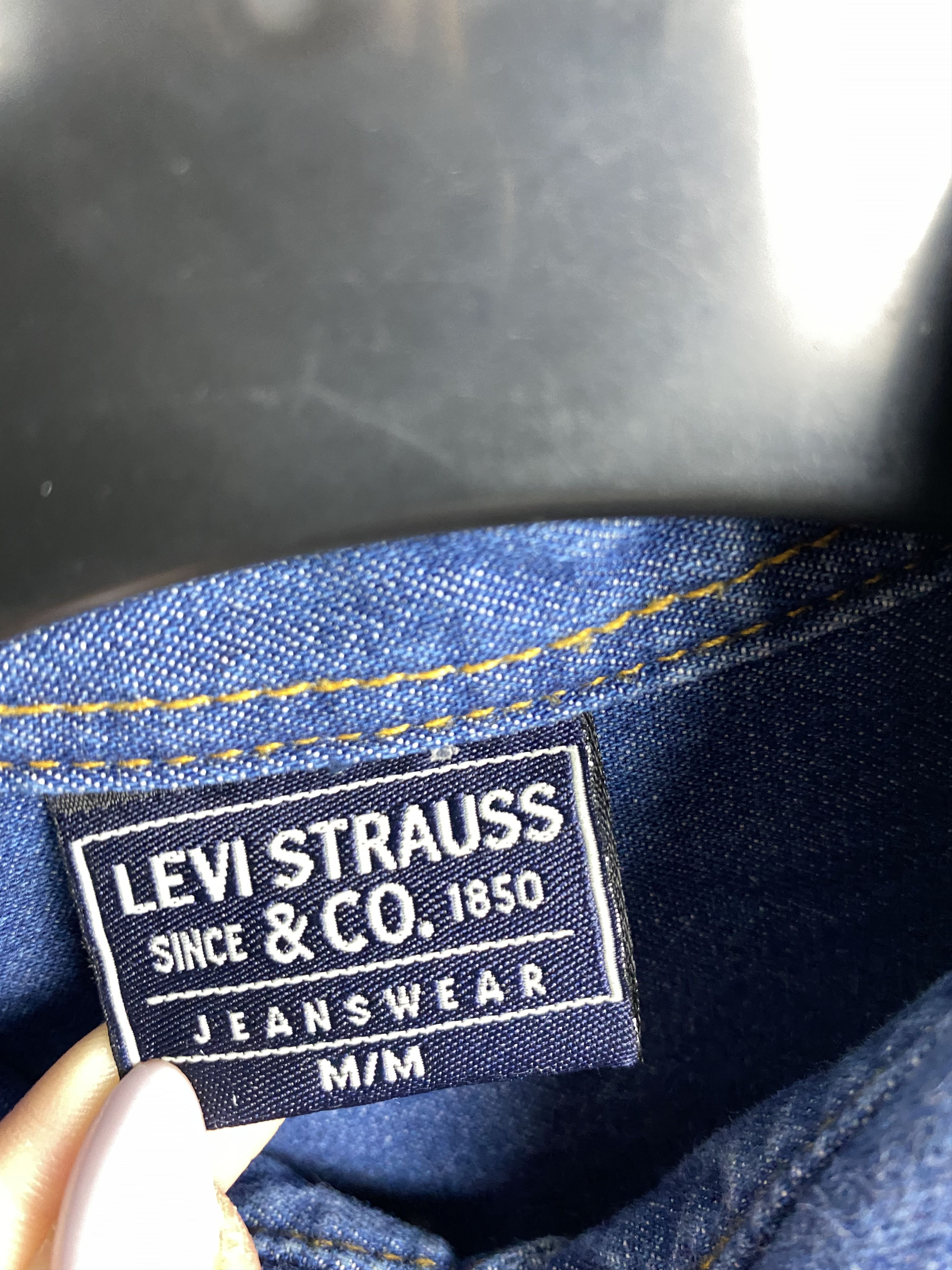 Levi's Levi's 90s Vintage Mens Denim Shirt White Tab Jeans Size US M / EU 48-50 / 2 - 5 Thumbnail