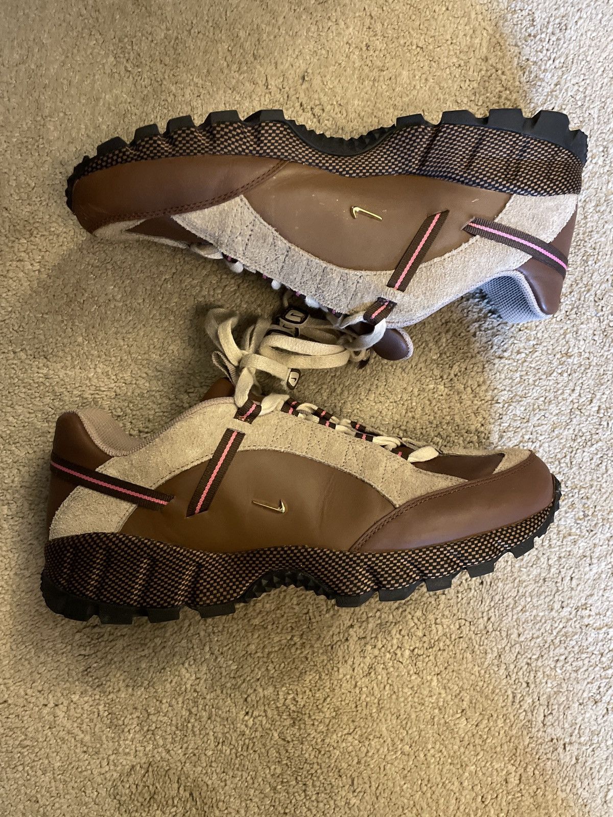 image of Jacquemus Nike Air Humara Brown Shoes, Men's (Size 11)