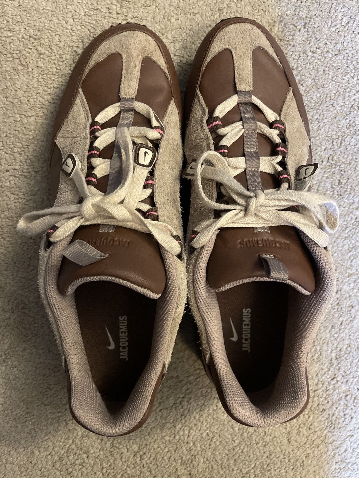 Jacquemus × Nike Jacquemus Nike Air Humara Brown Size US 11 / EU 44 - 3 Thumbnail