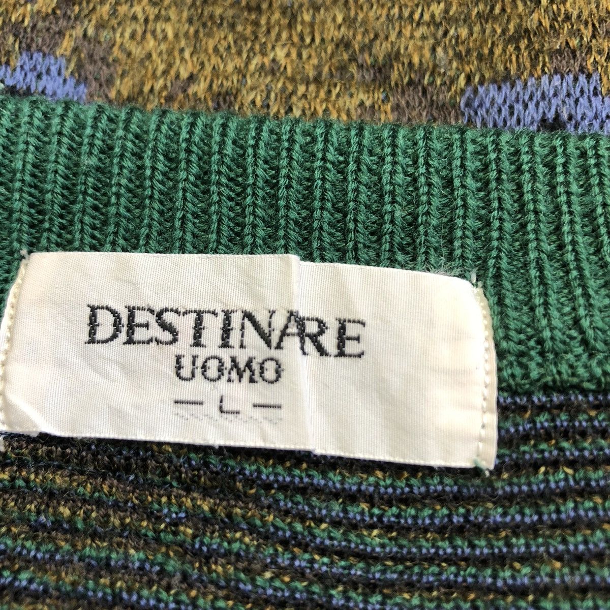 Japanese Brand × Other Vintage Landscape Knit Destinare Uomo knitt/sweater Size L Size US L / EU 52-54 / 3 - 8 Thumbnail
