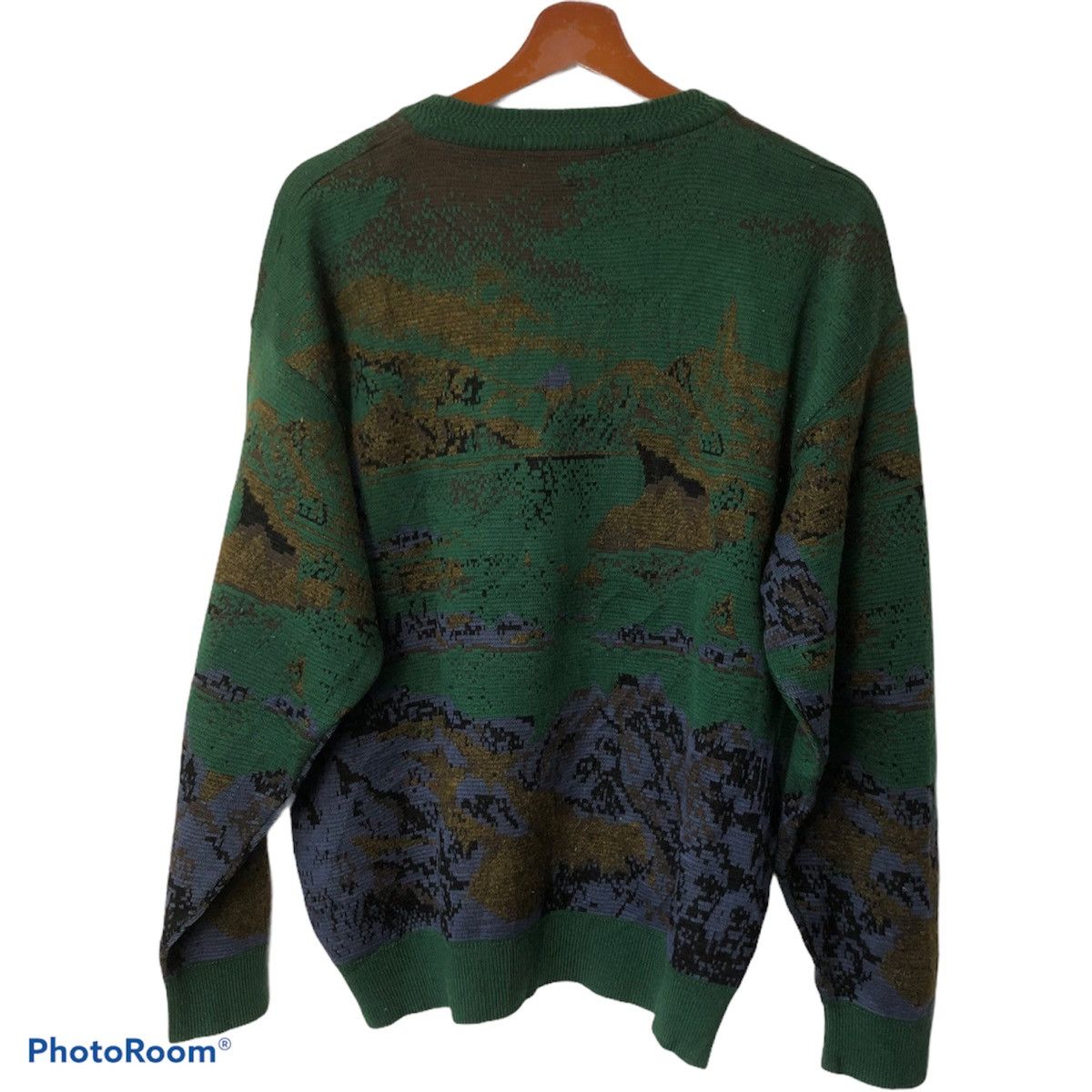 Japanese Brand × Other Vintage Landscape Knit Destinare Uomo knitt/sweater Size L Size US L / EU 52-54 / 3 - 7 Thumbnail